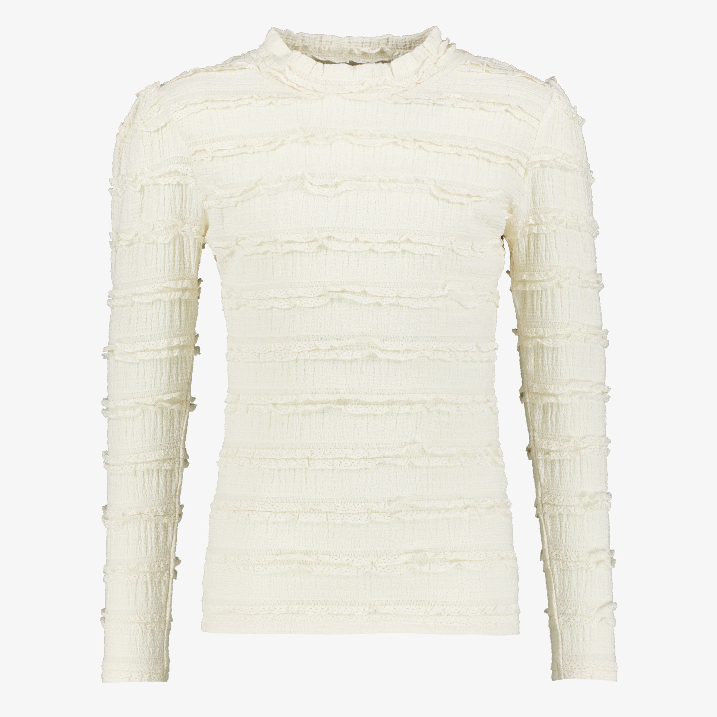 MyWay meisjes shirt met ruches ecru