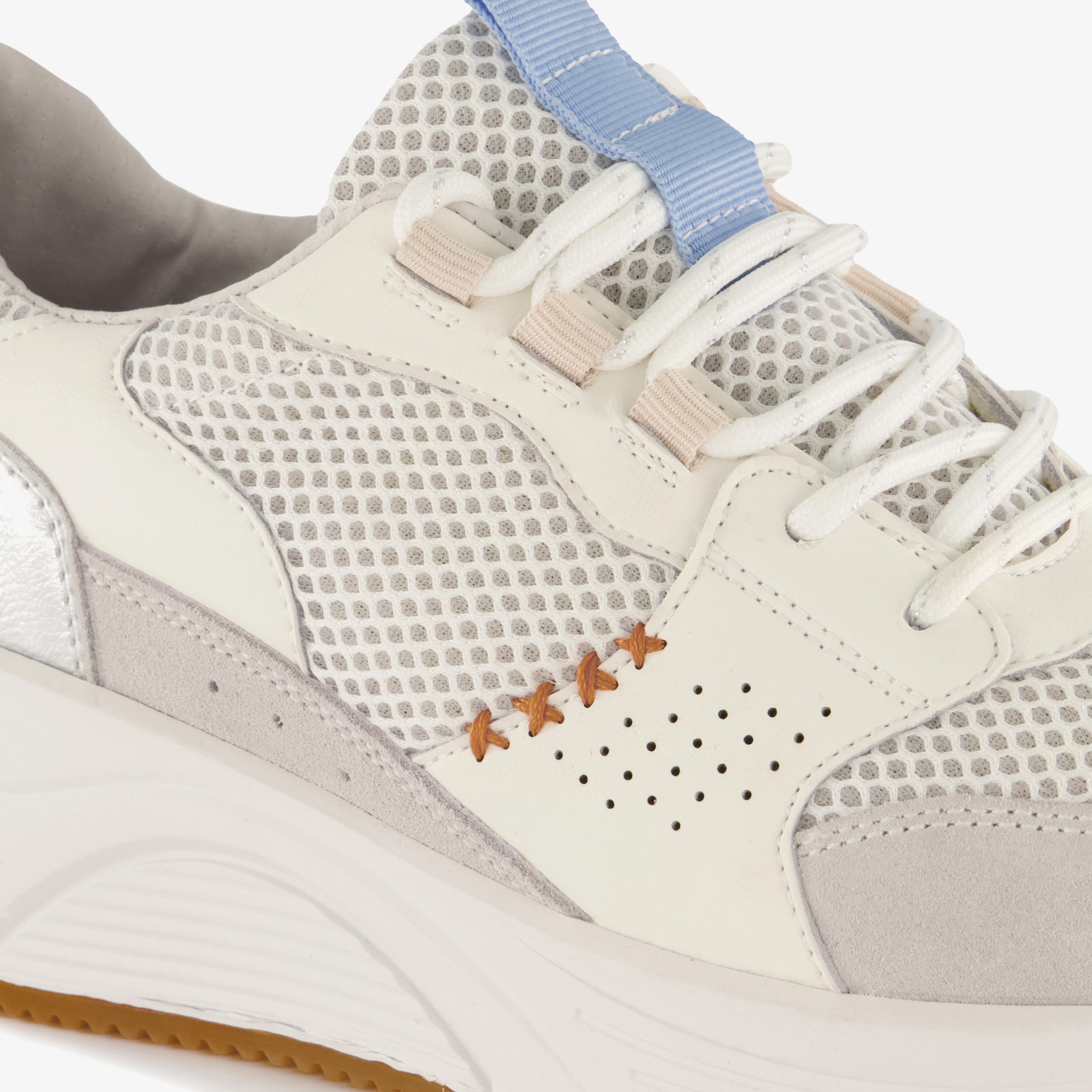 Hush Puppies leren dames sneakers wit – foto 5