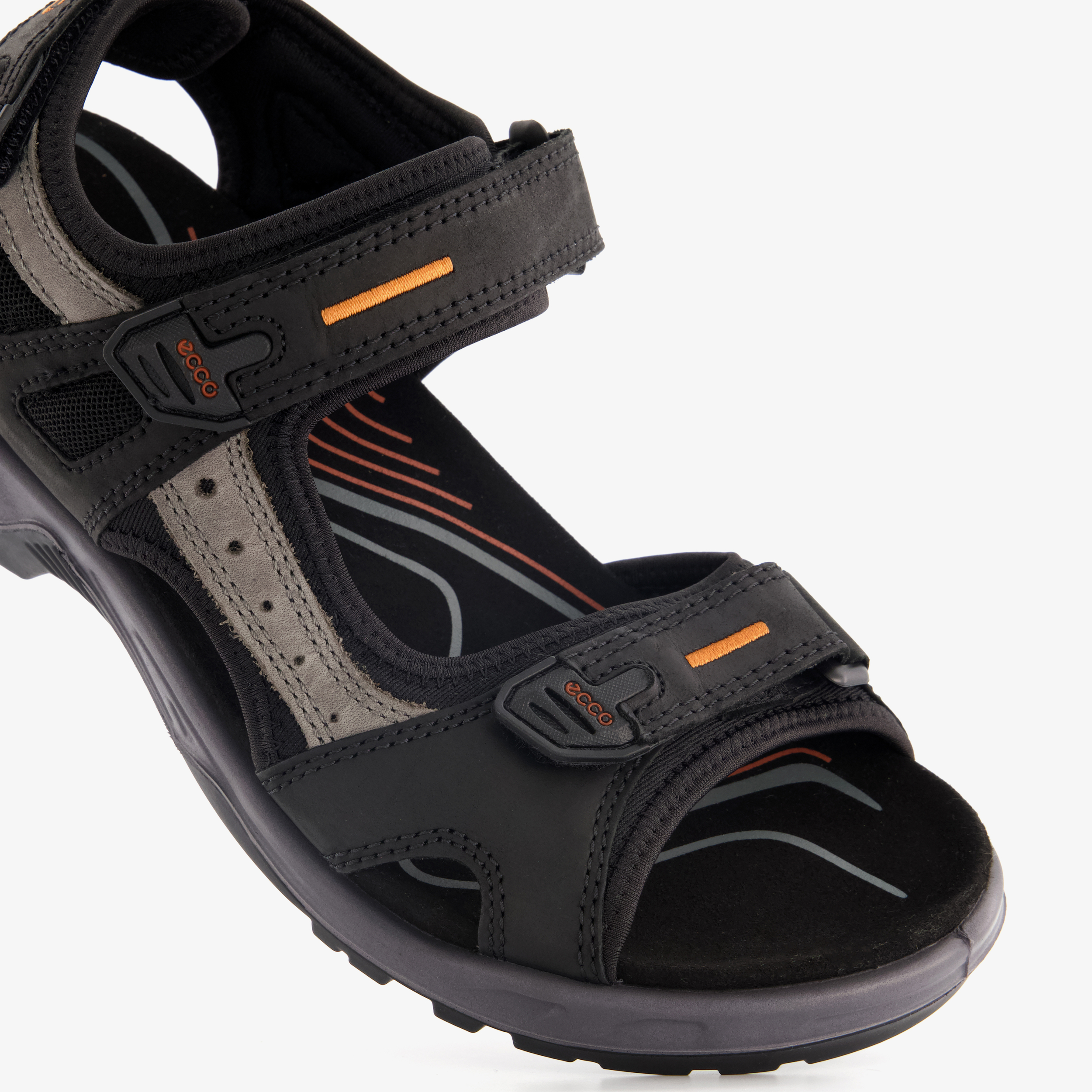 ECCO Offroad leren heren sandalen zwart – foto 5
