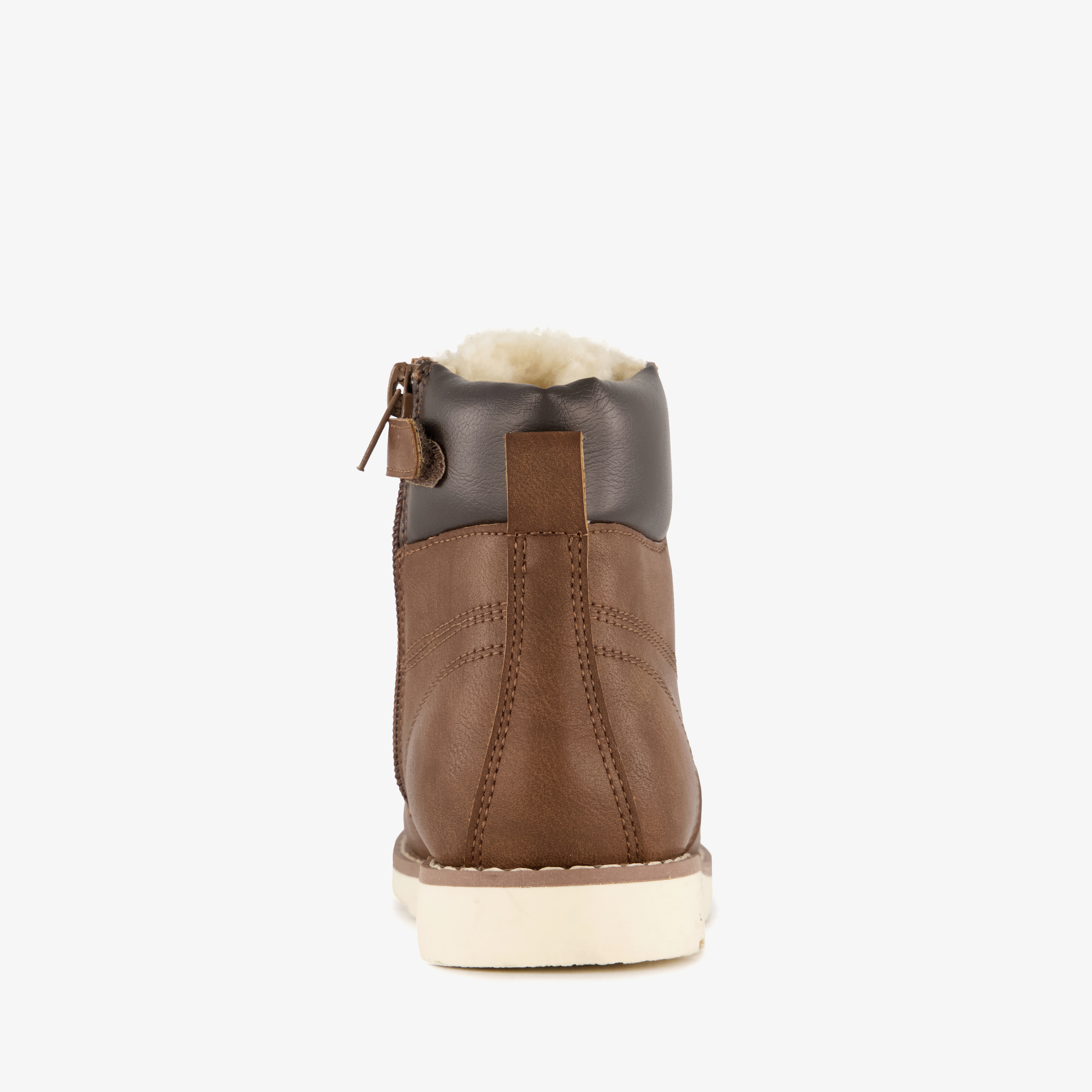 Blue Box gevoerde jongens veterboots cognac bruin – foto 2
