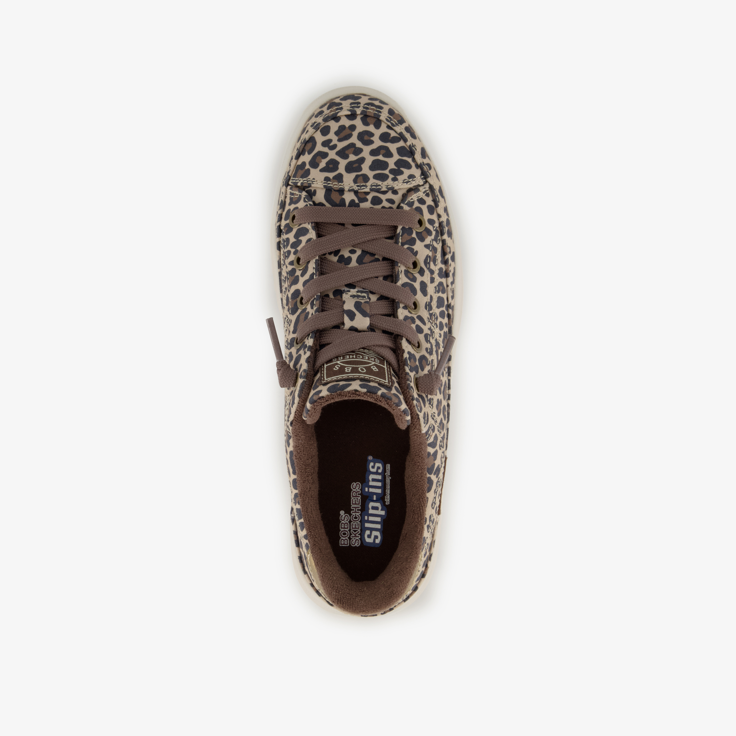 Skechers Slip-ins: BOBS Social dames sneakers met panterprint – foto 4
