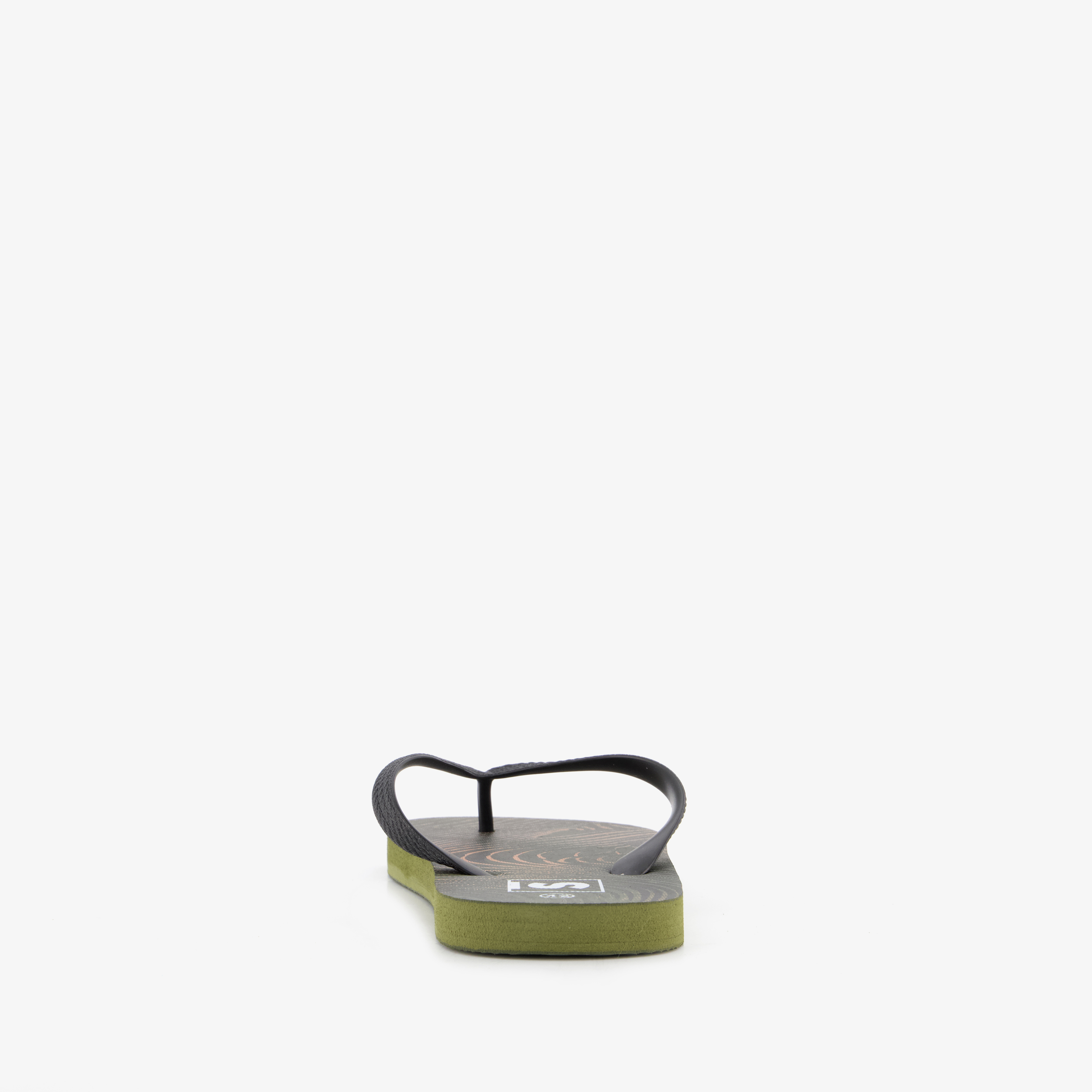 Heren teenslippers groen zwart – foto 2