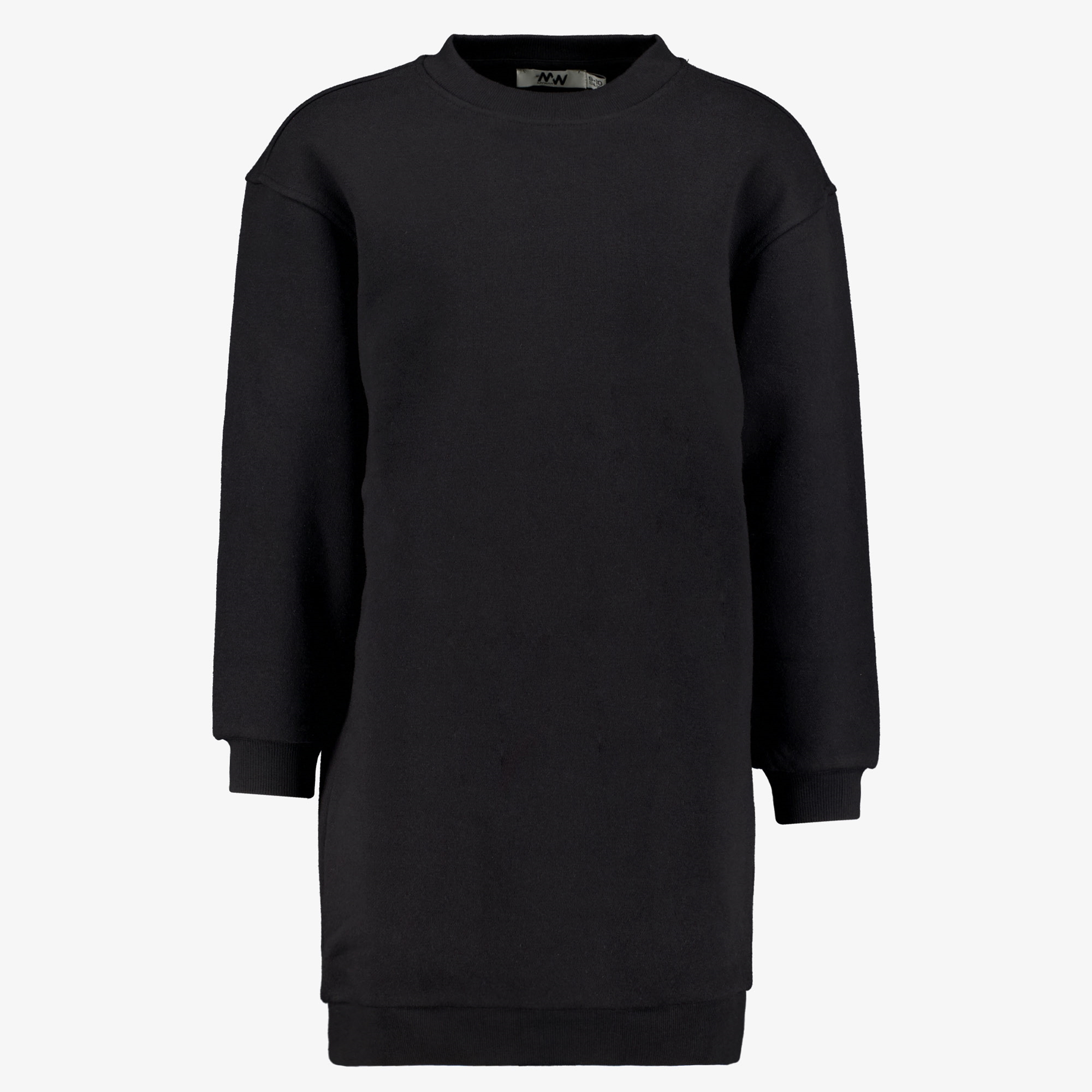 MyWay meisjes sweatjurk zwart met backprint