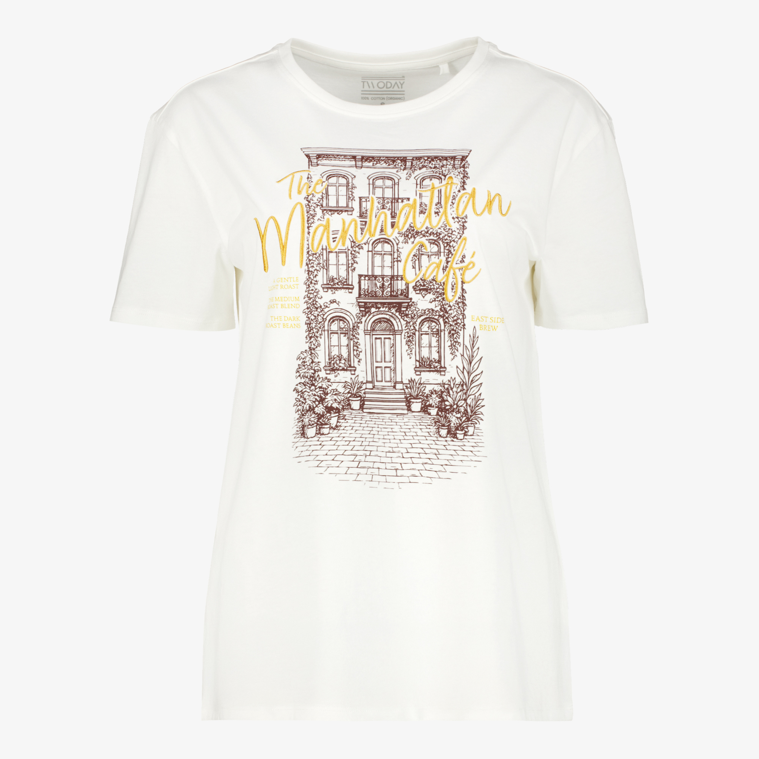 TwoDay dames T-shirt met opdruk wit t-shirts & tops