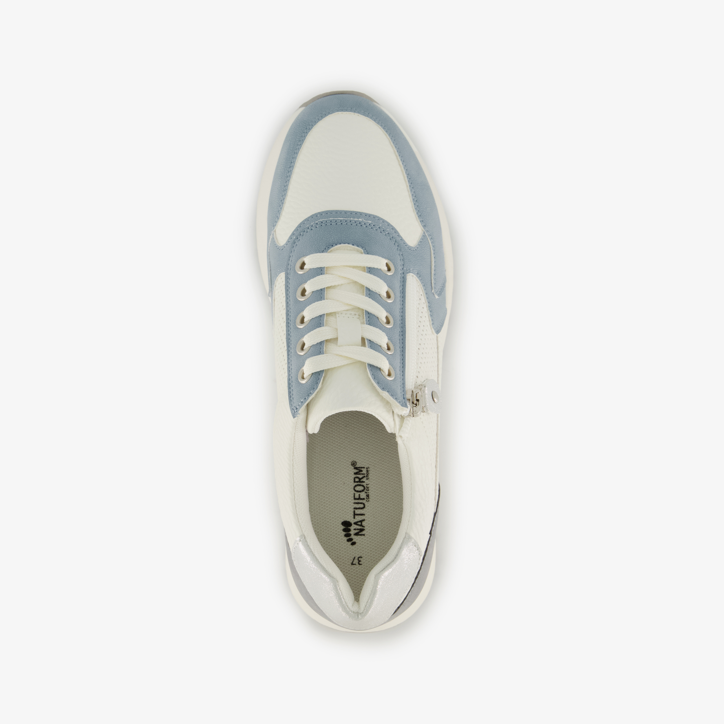 Natuform dames sneakers blauw wit – foto 4