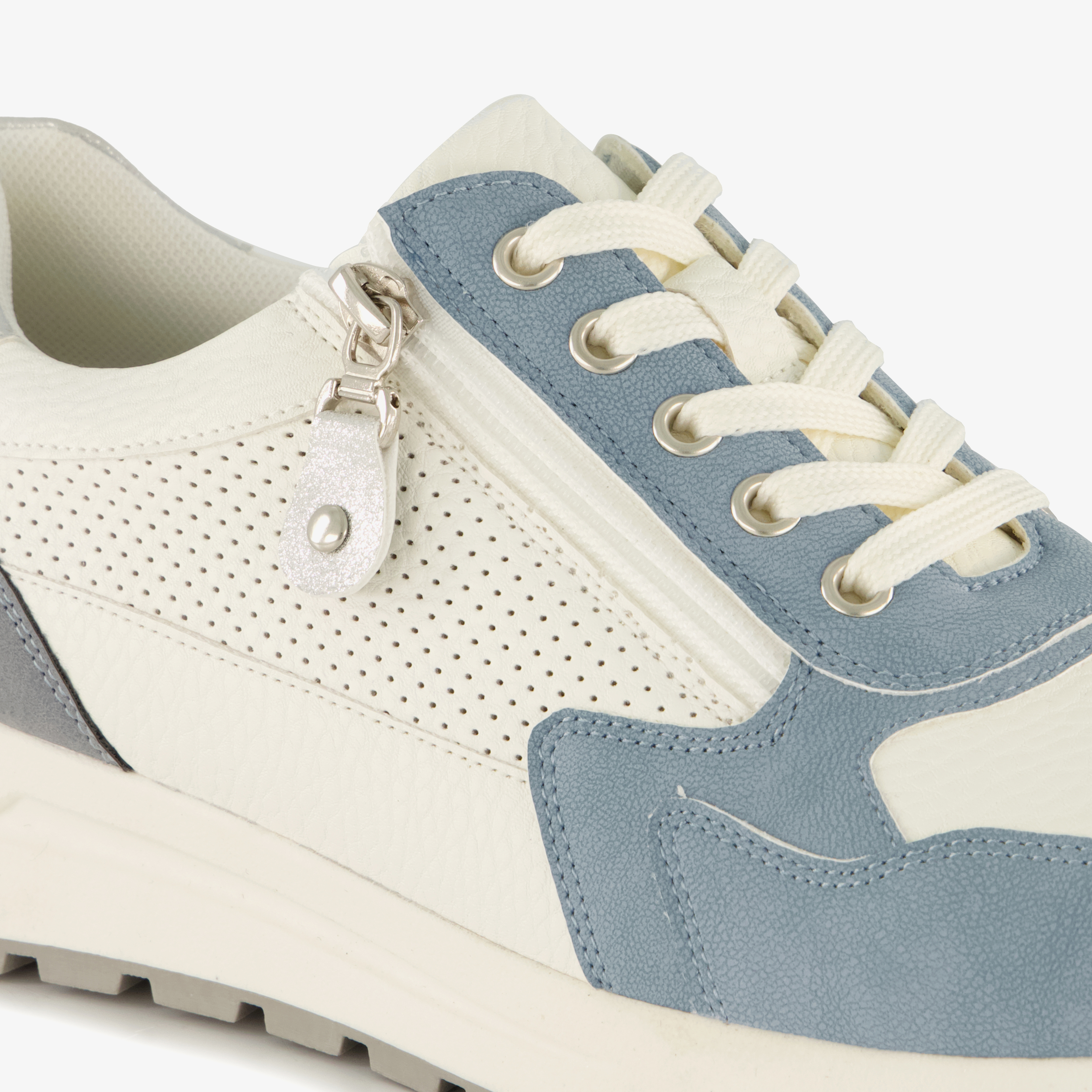 Natuform dames sneakers blauw wit – foto 5