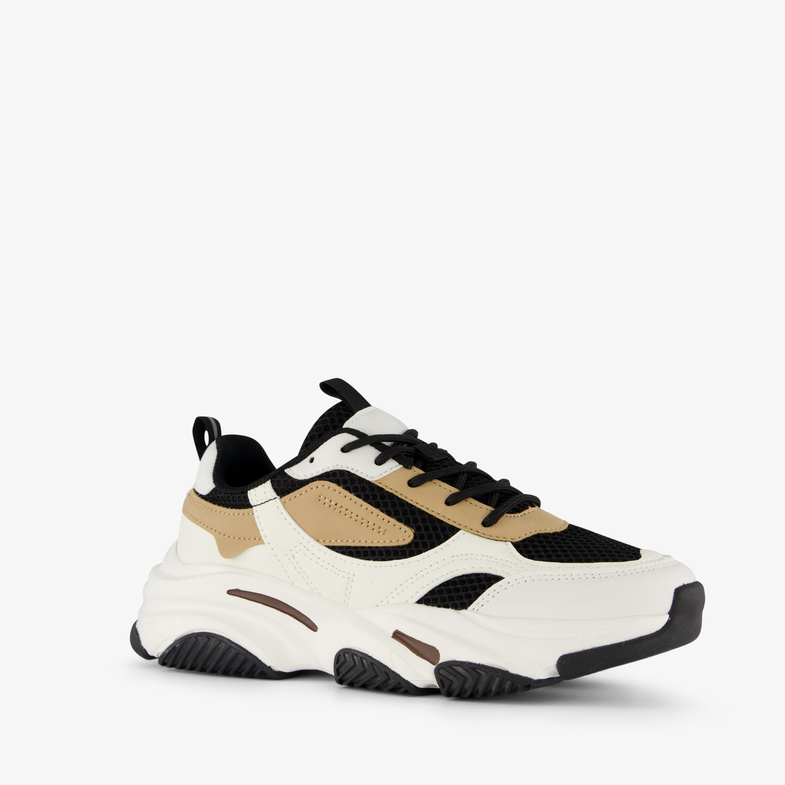 Blue Box dames dad sneaker wit zwart
