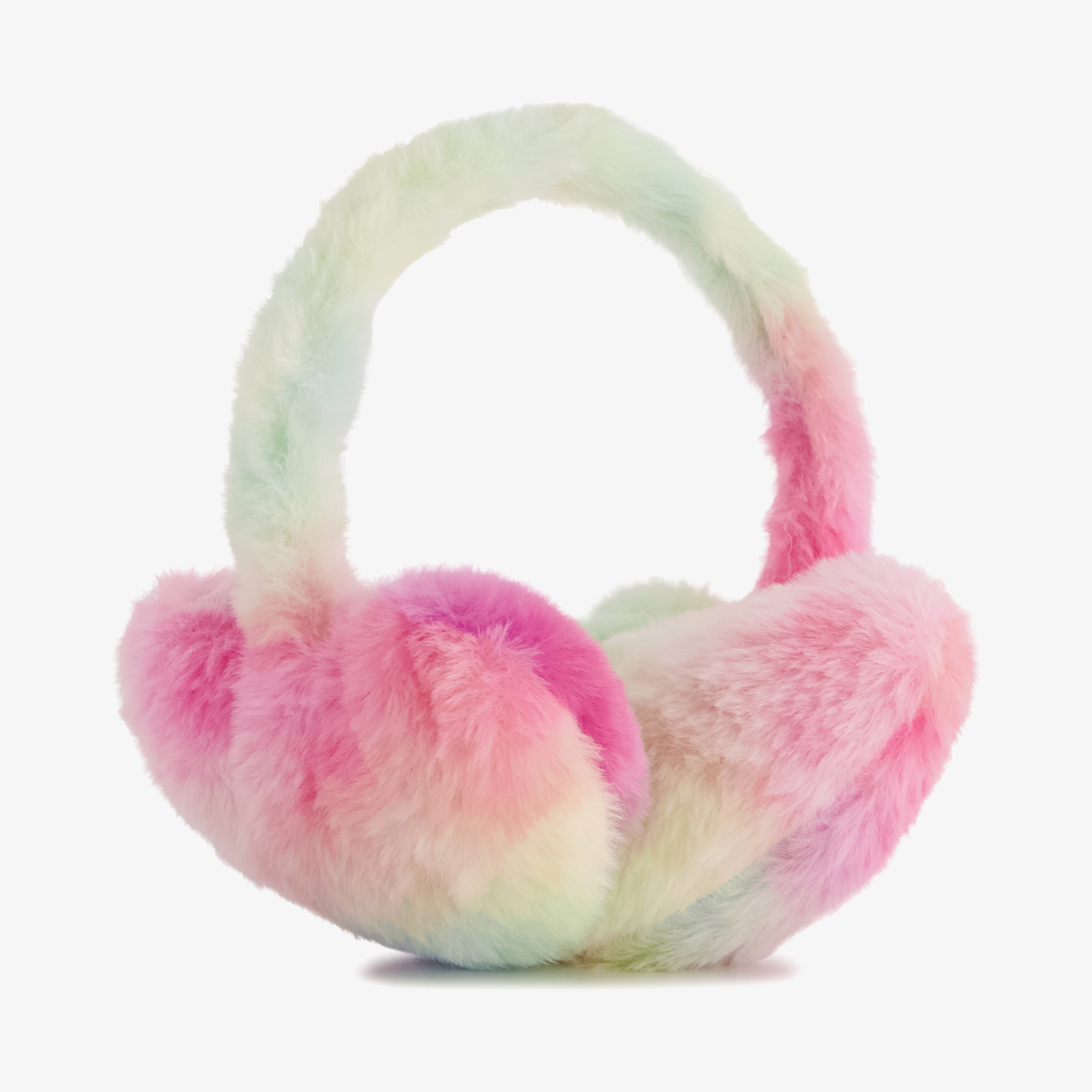 Meisjes oorwarmers met hartjes roze groen sjaals, mutsen & handschoenen