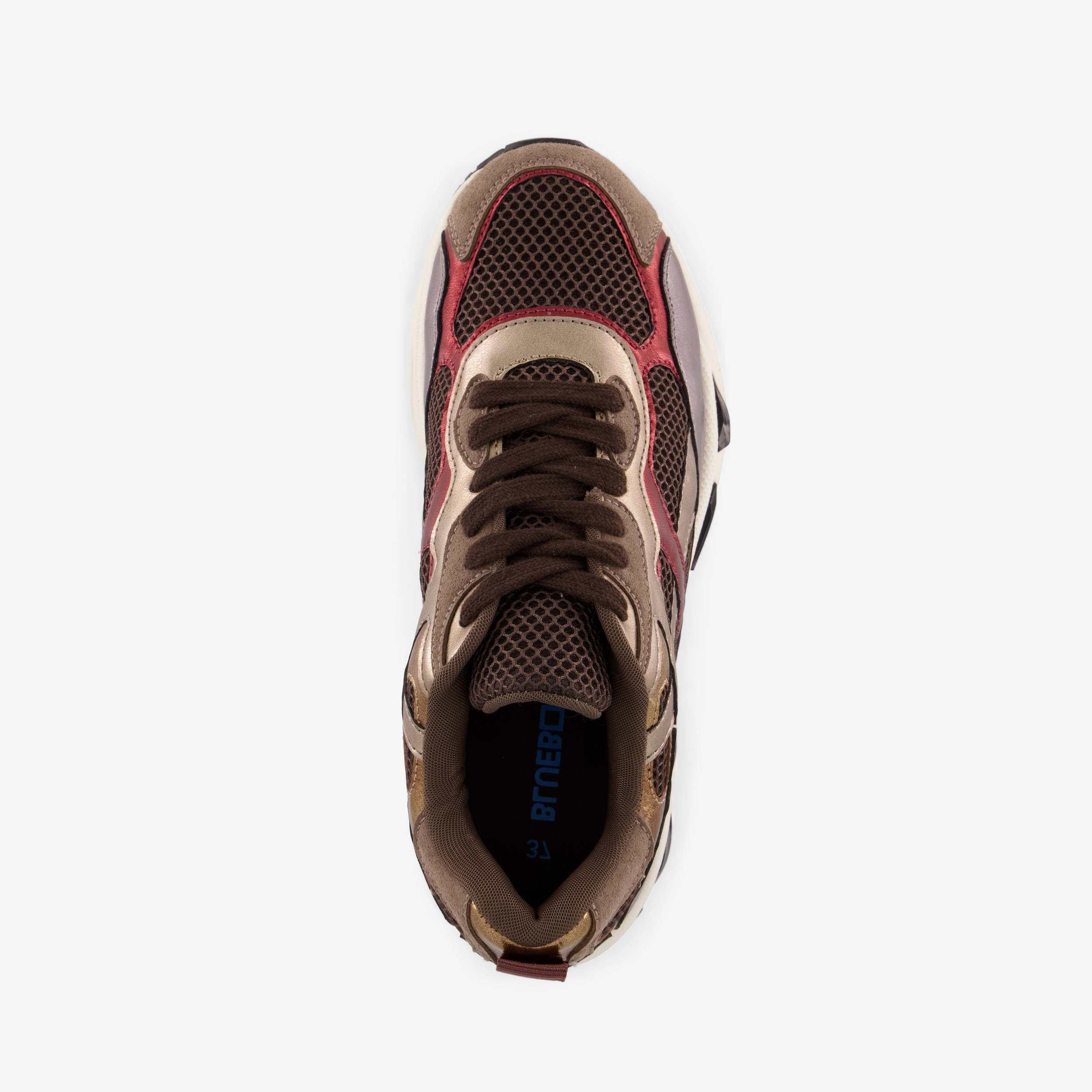 Blue Box dames sneakers bruin metallic – foto 4