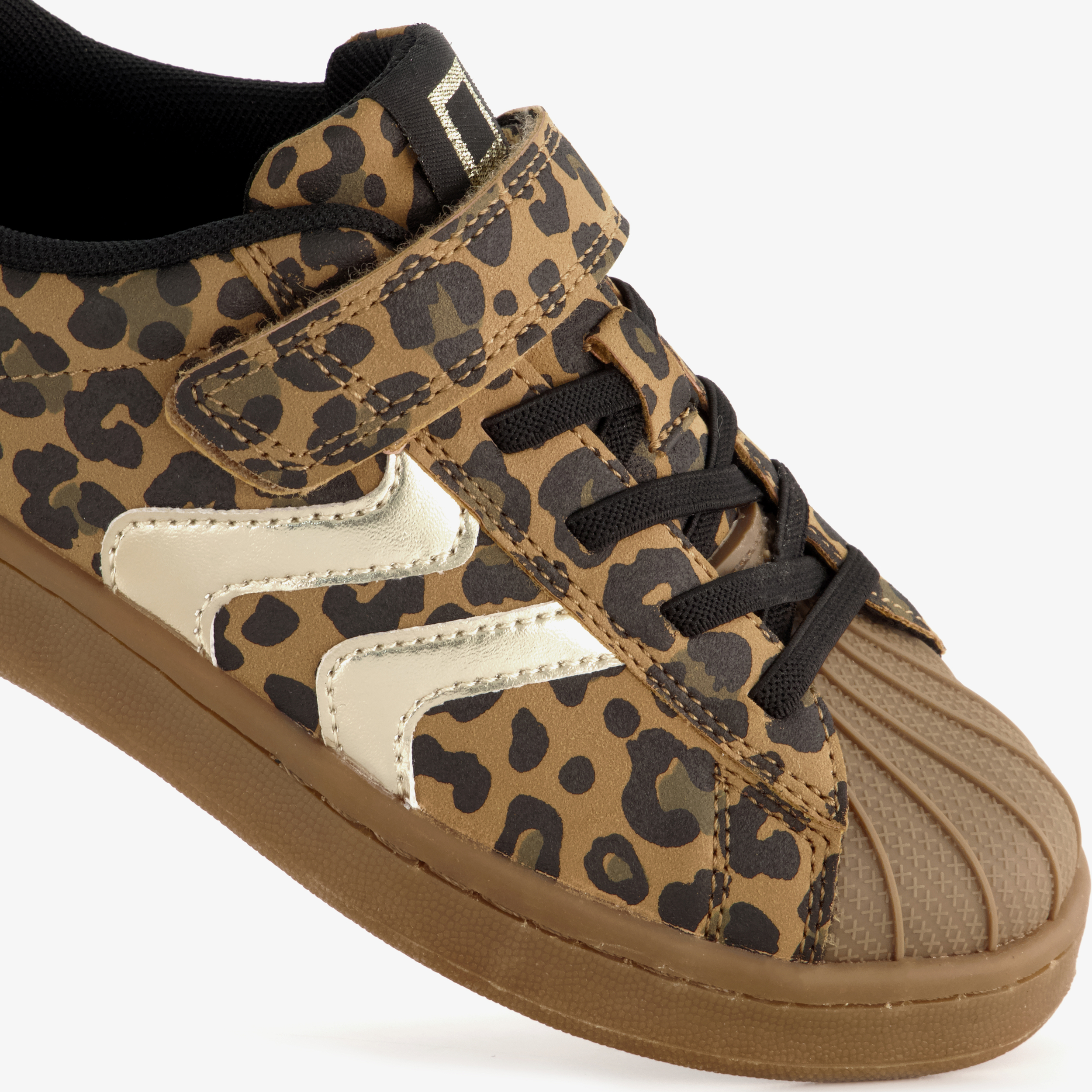 Blue Box meisjes sneakers met luipaardprint en metallic – foto 5