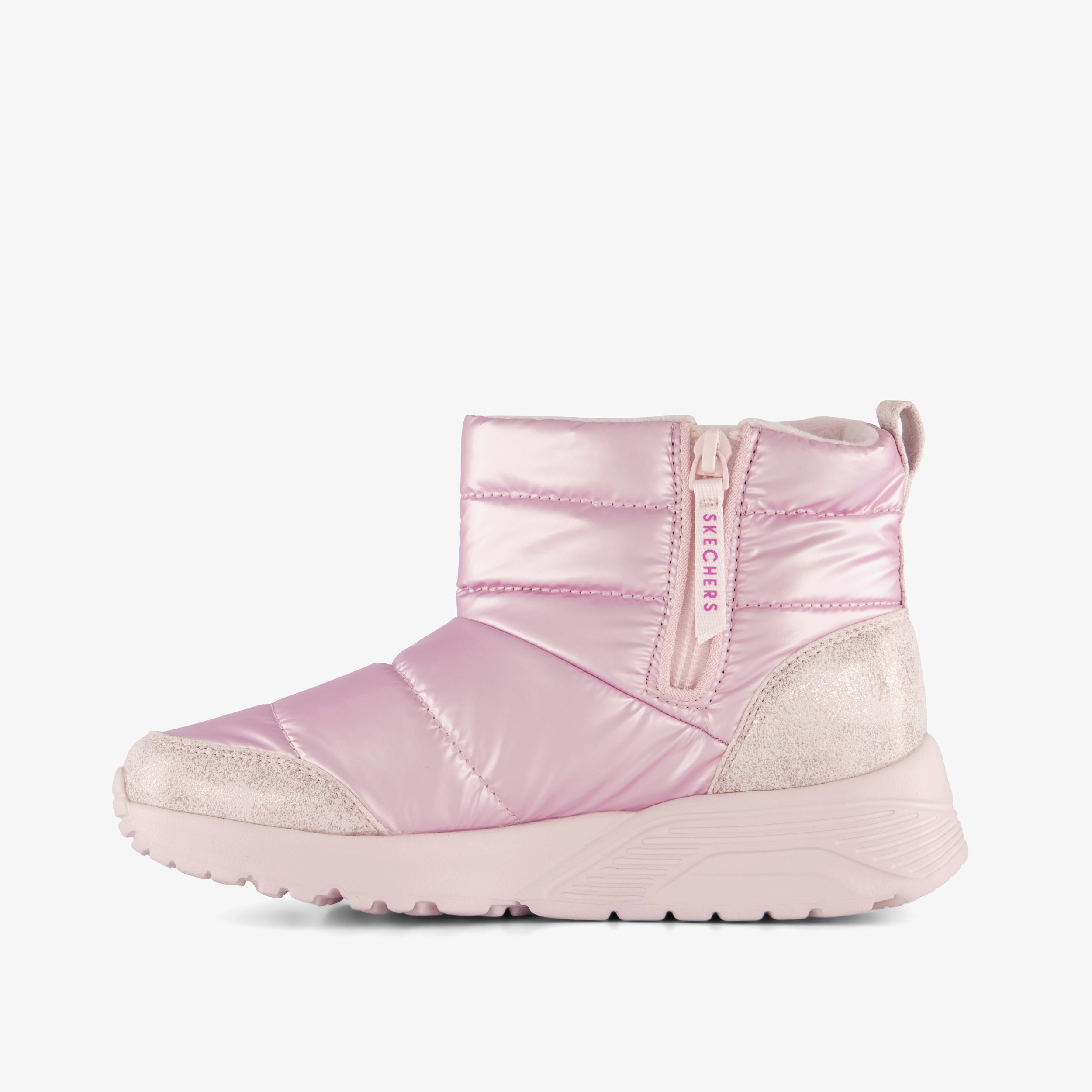 Skechers UNO Lite - Puffer Lite meisjes boots roze