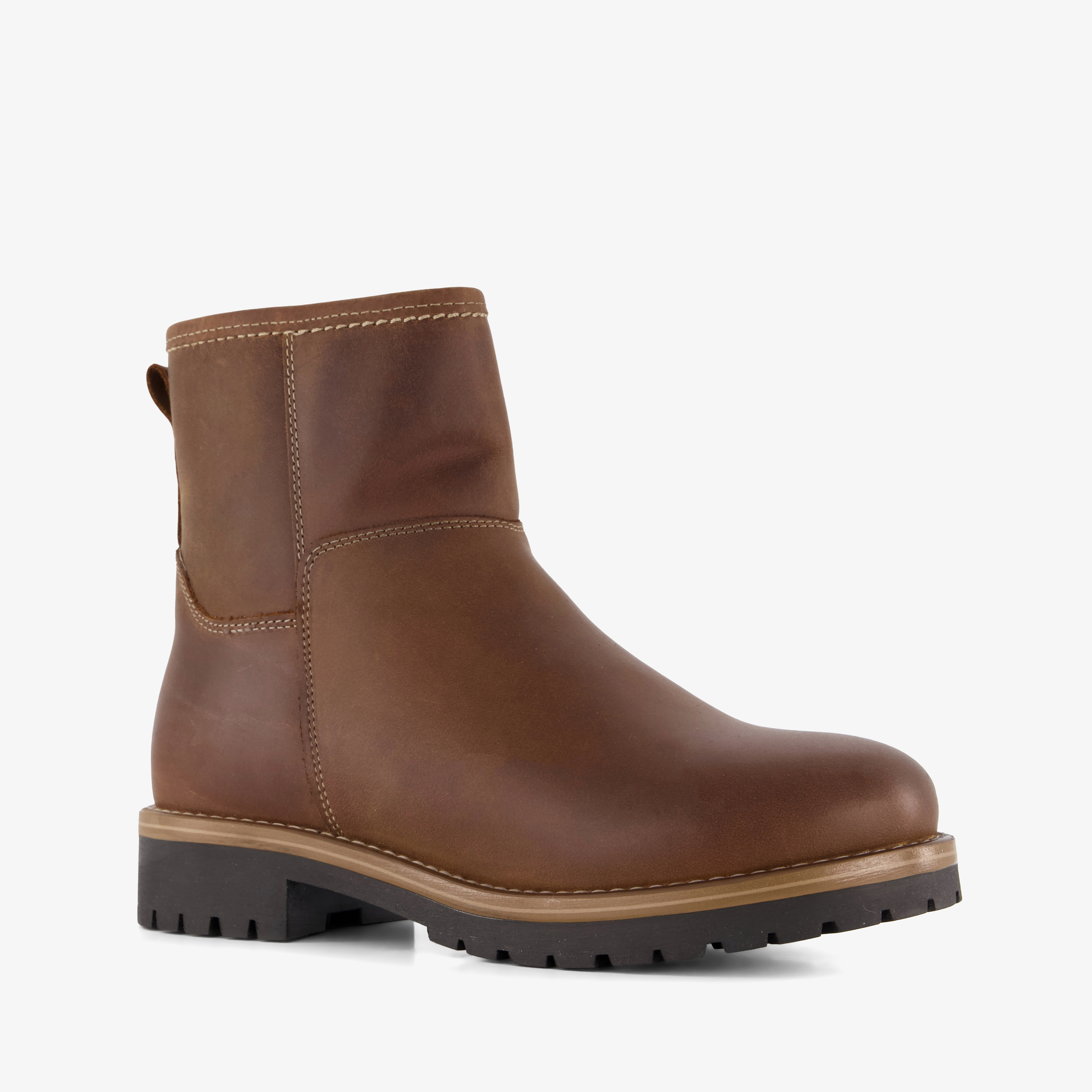 Output leren dames boots bruin