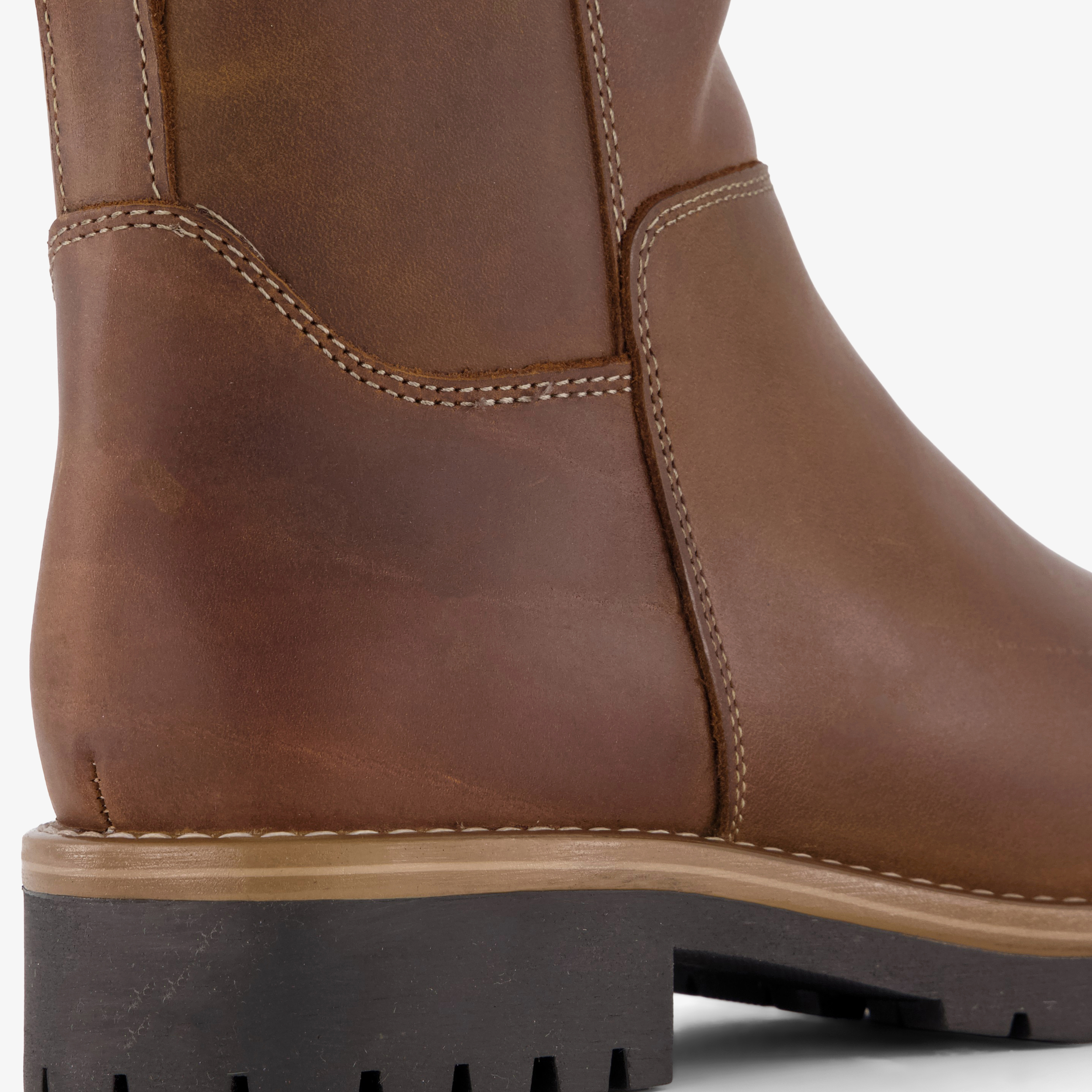 Output leren dames boots bruin – foto 5
