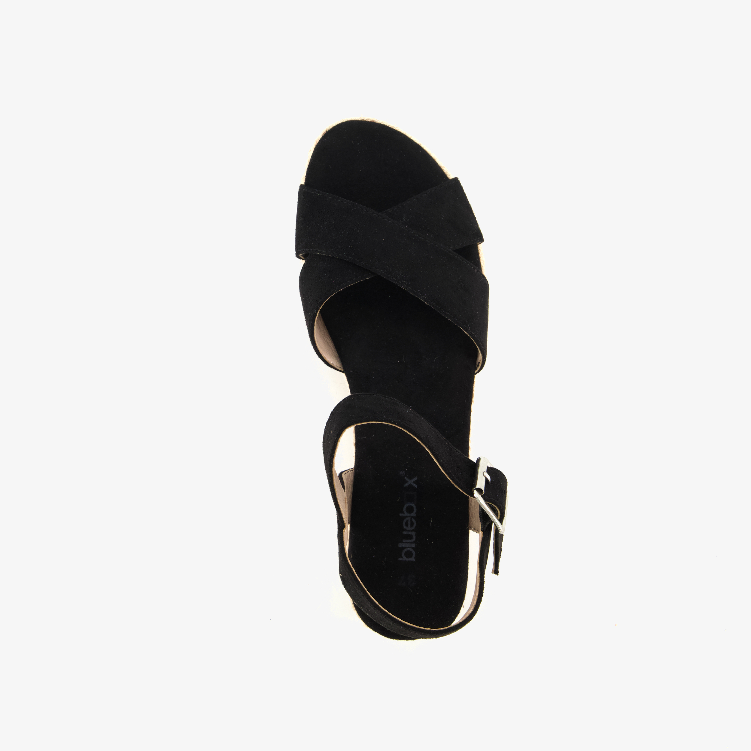 Blue Box dames espadrilles met sleehak zwart sandalen – foto 4