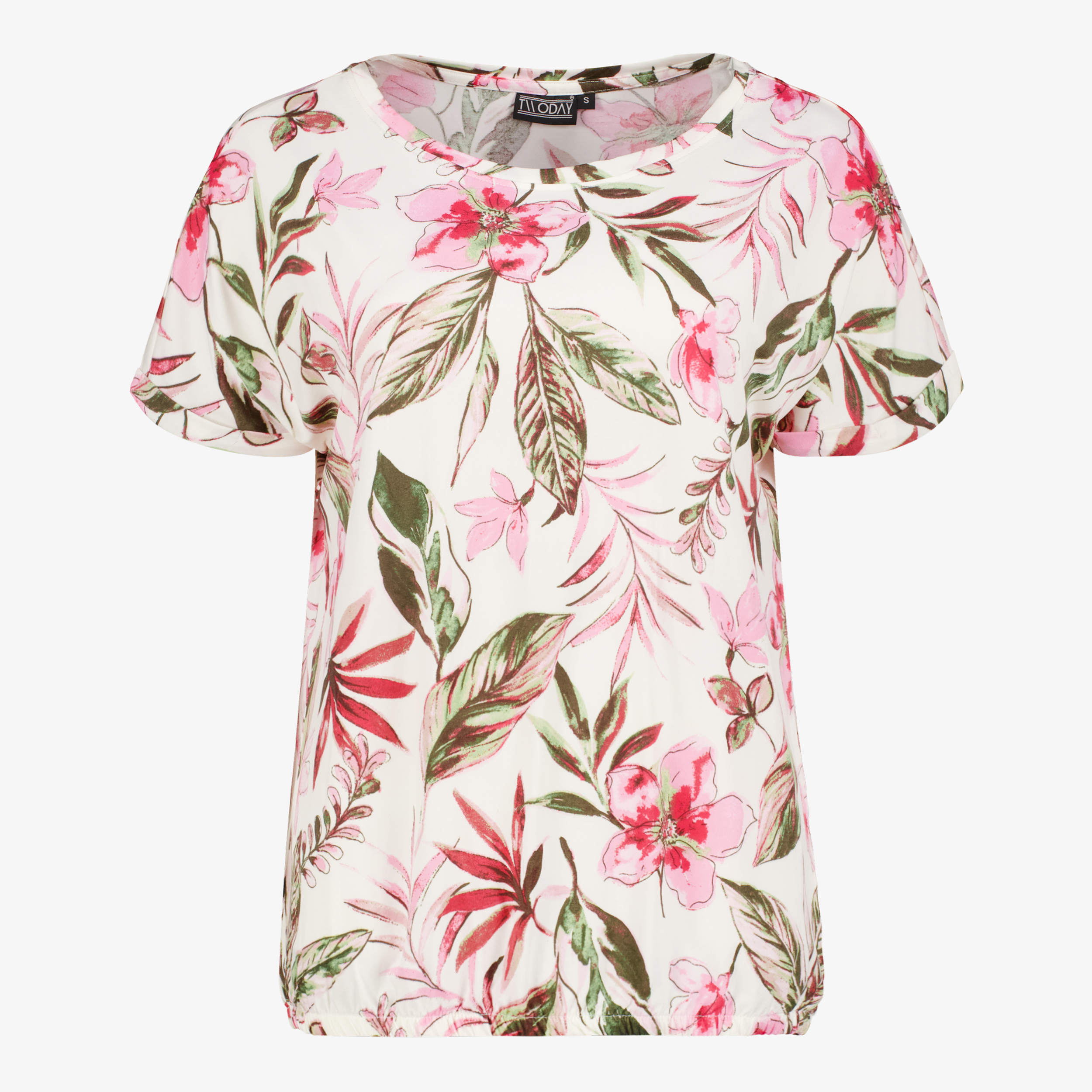 TwoDay dames top met bloemenprint wit t-shirts & tops