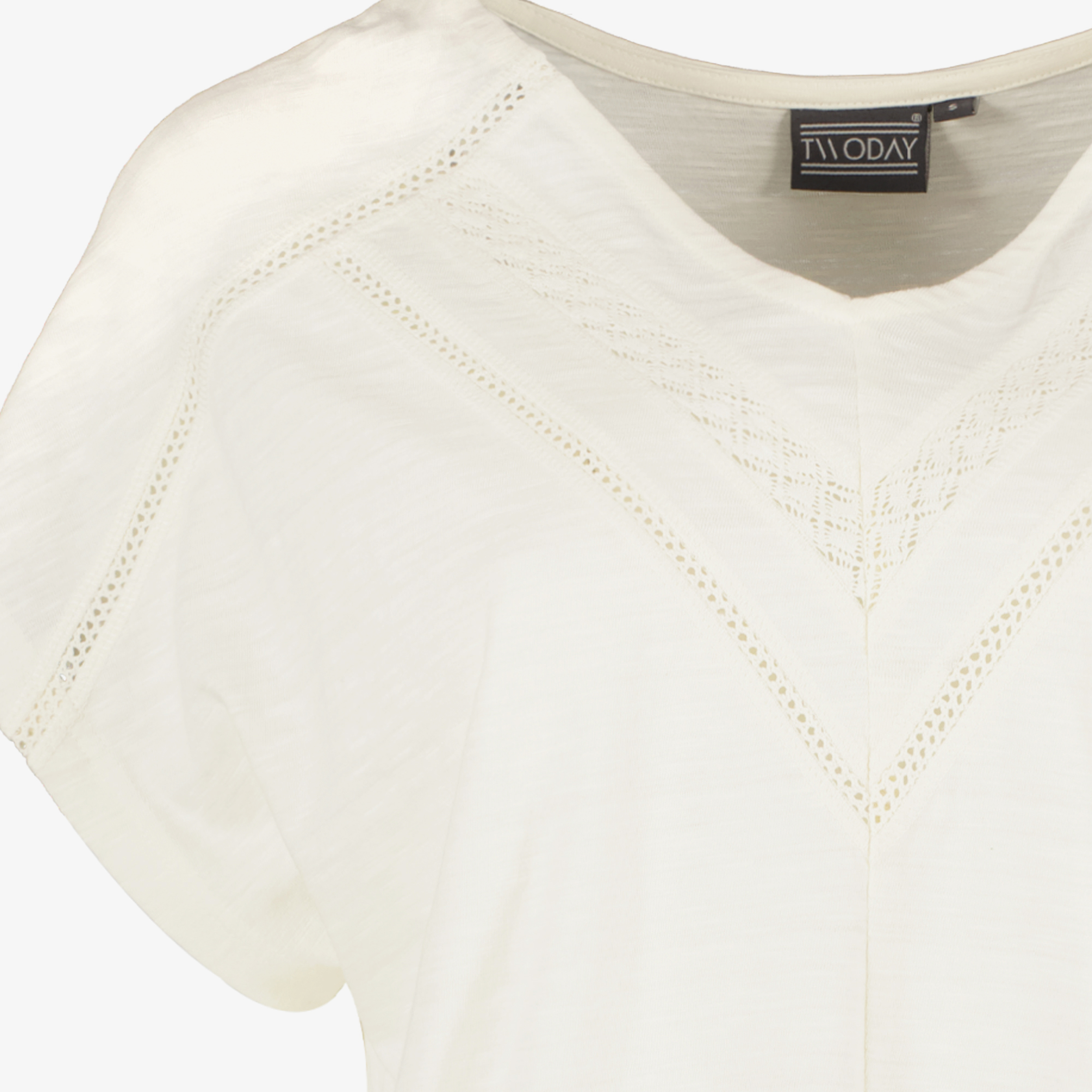 Twoday dames T-shirt wit met borduursels t-shirts & tops – foto 2