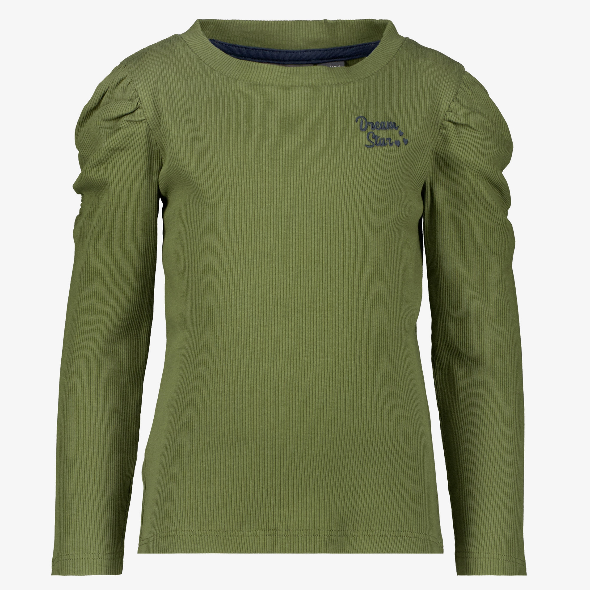 TwoDay geribde meisjes longsleeve groen