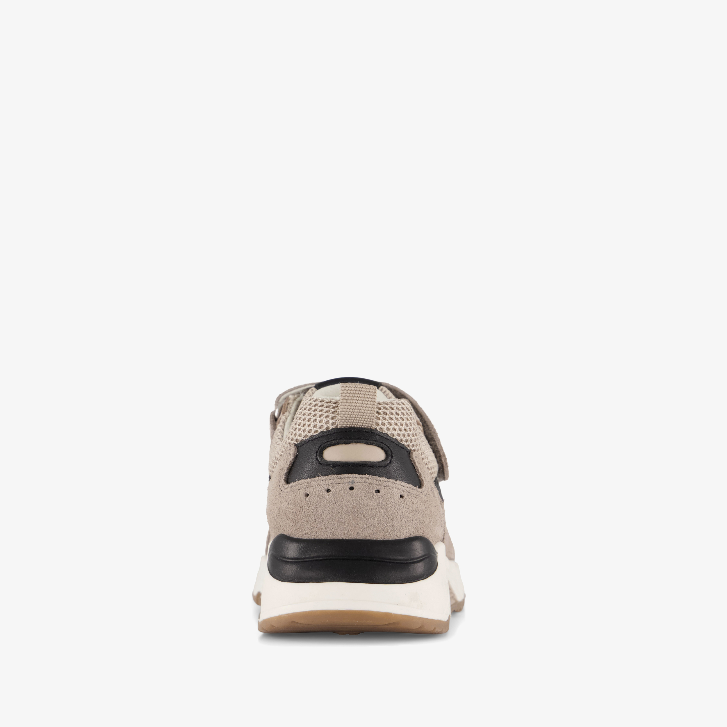 Stap suède jongens sneakers taupe – foto 2