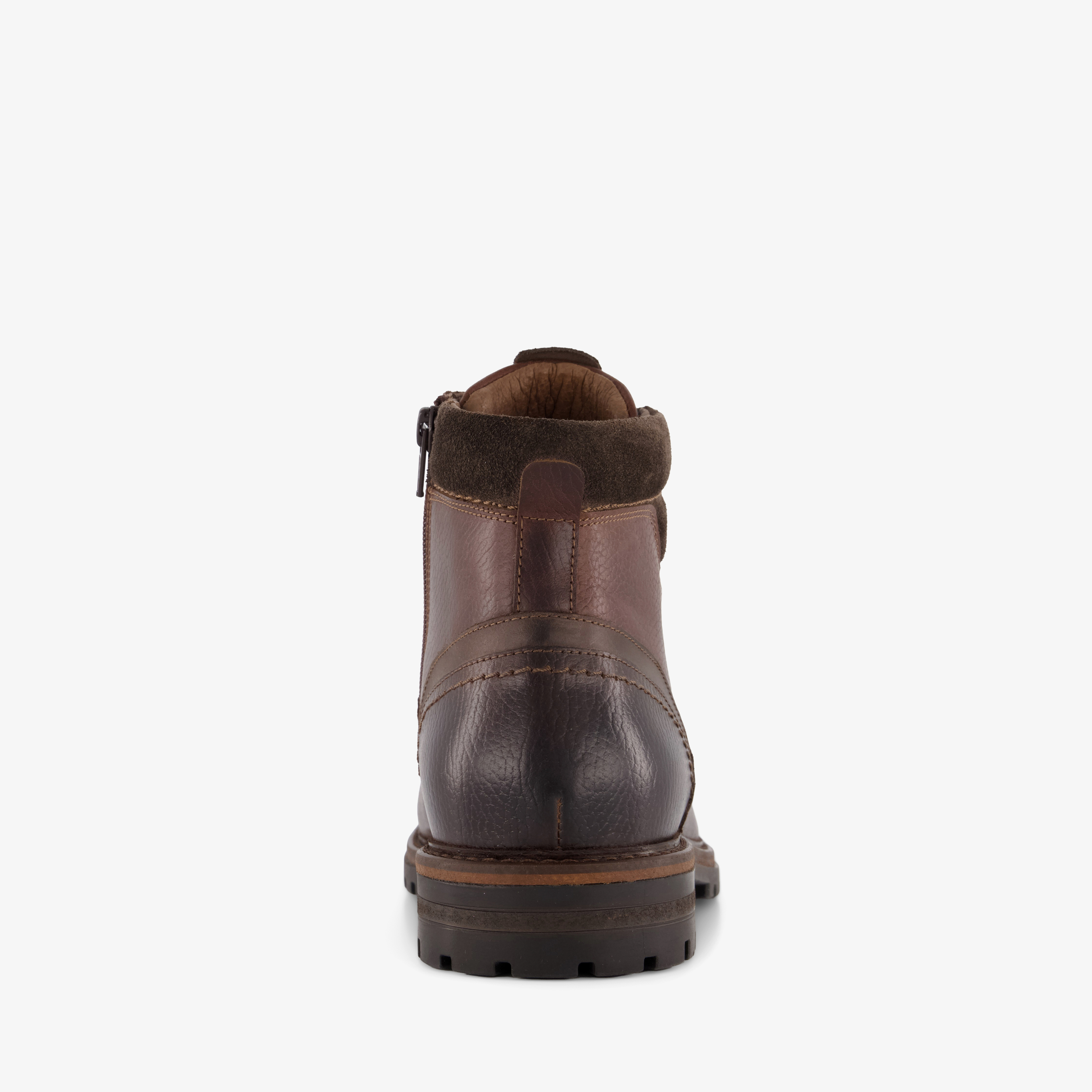 Output leren heren veterboots bruin – foto 2