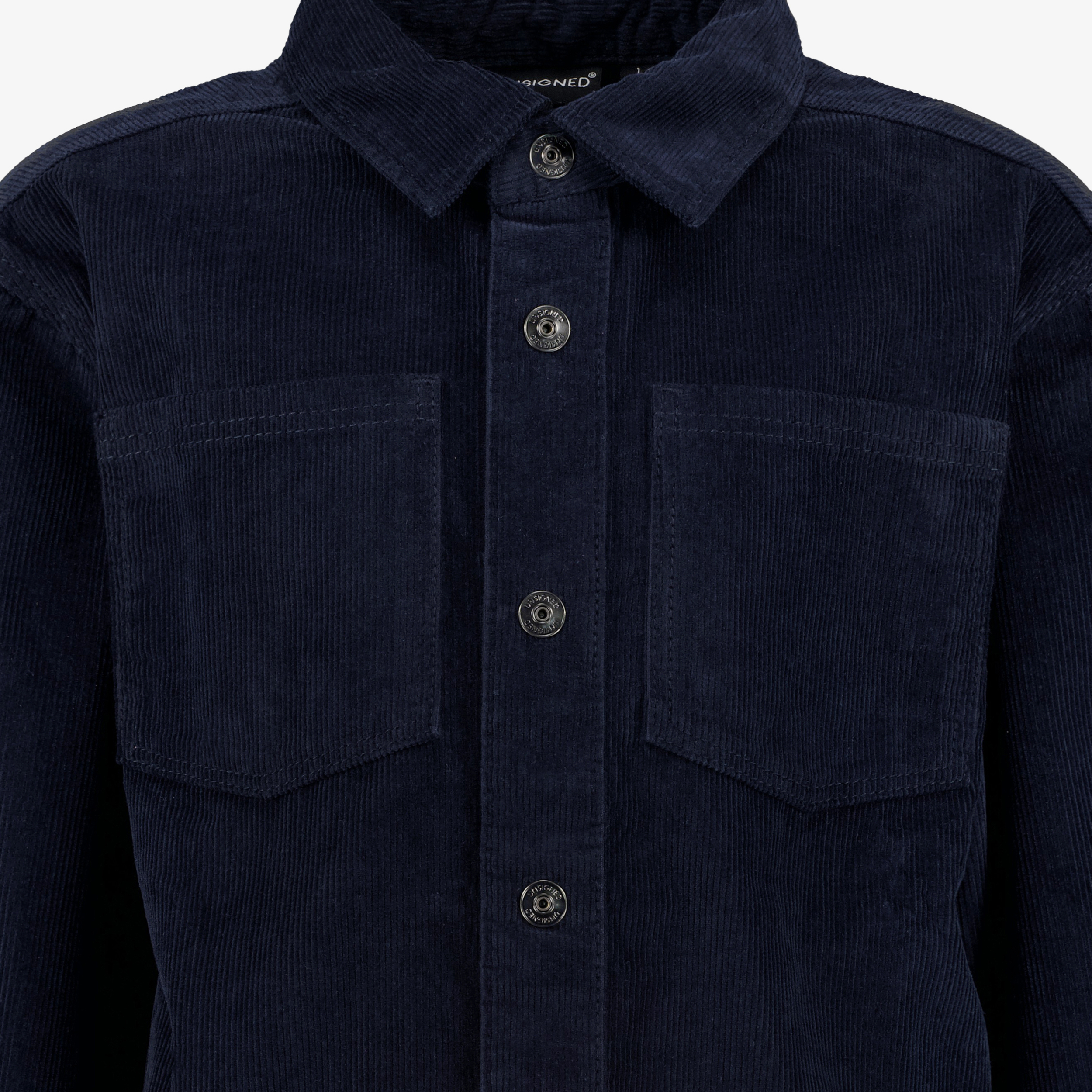 Unsigned jongens corduroy overhemd donkerblauw t-shirts & tops – foto 2