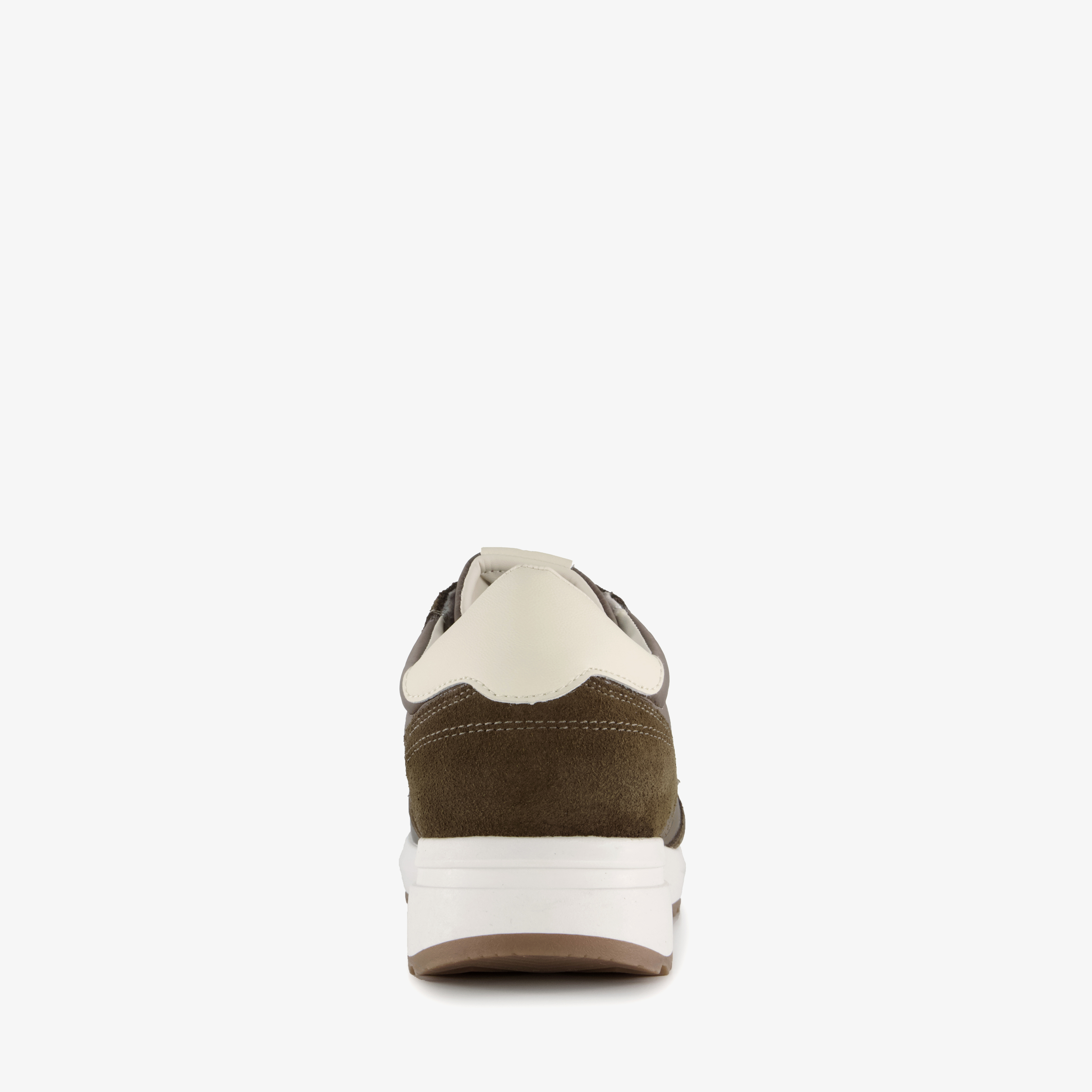 Hush Puppies suède dames sneakers kaki bruin – foto 2