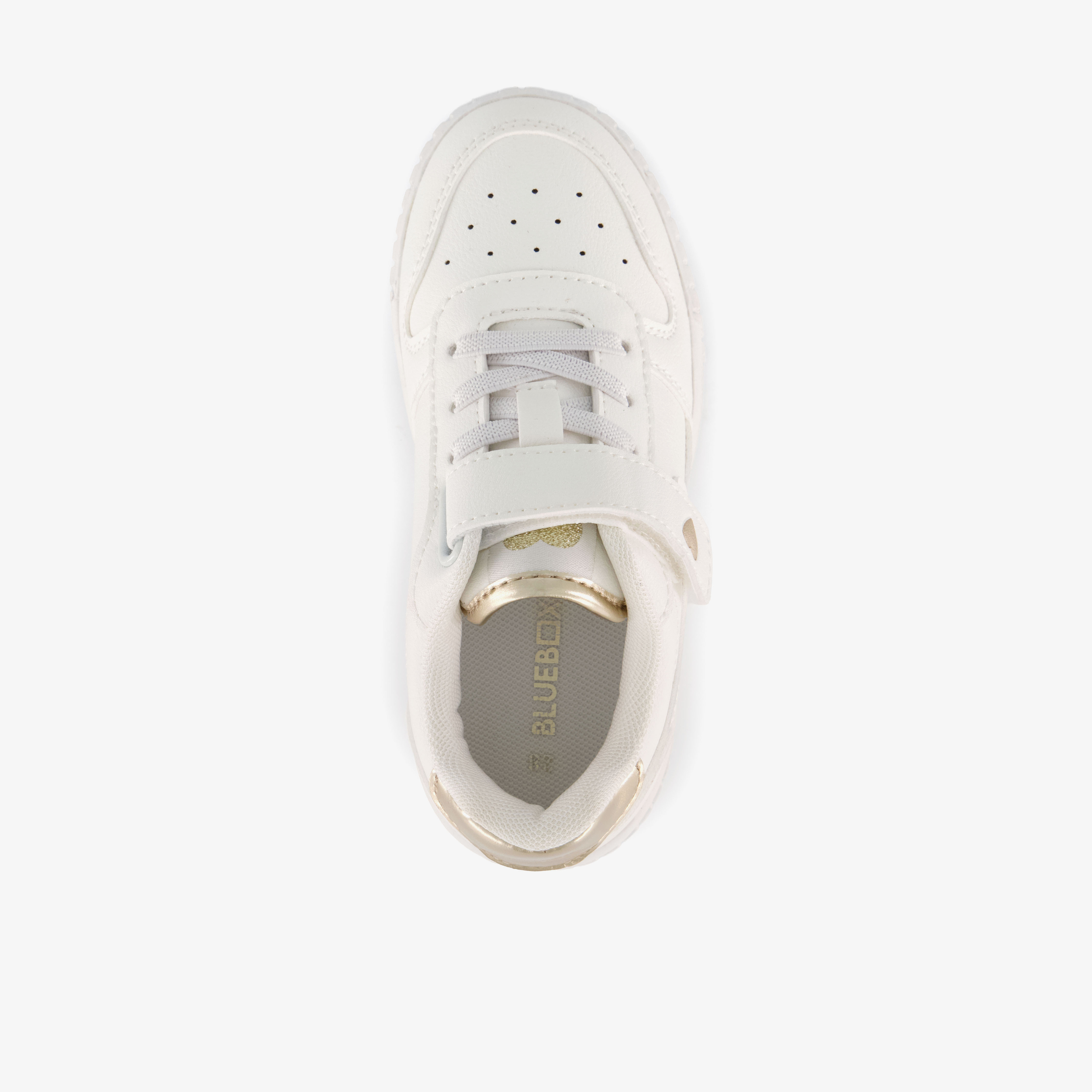 Blue Box meisjes sneakers wit metallic goud – foto 4