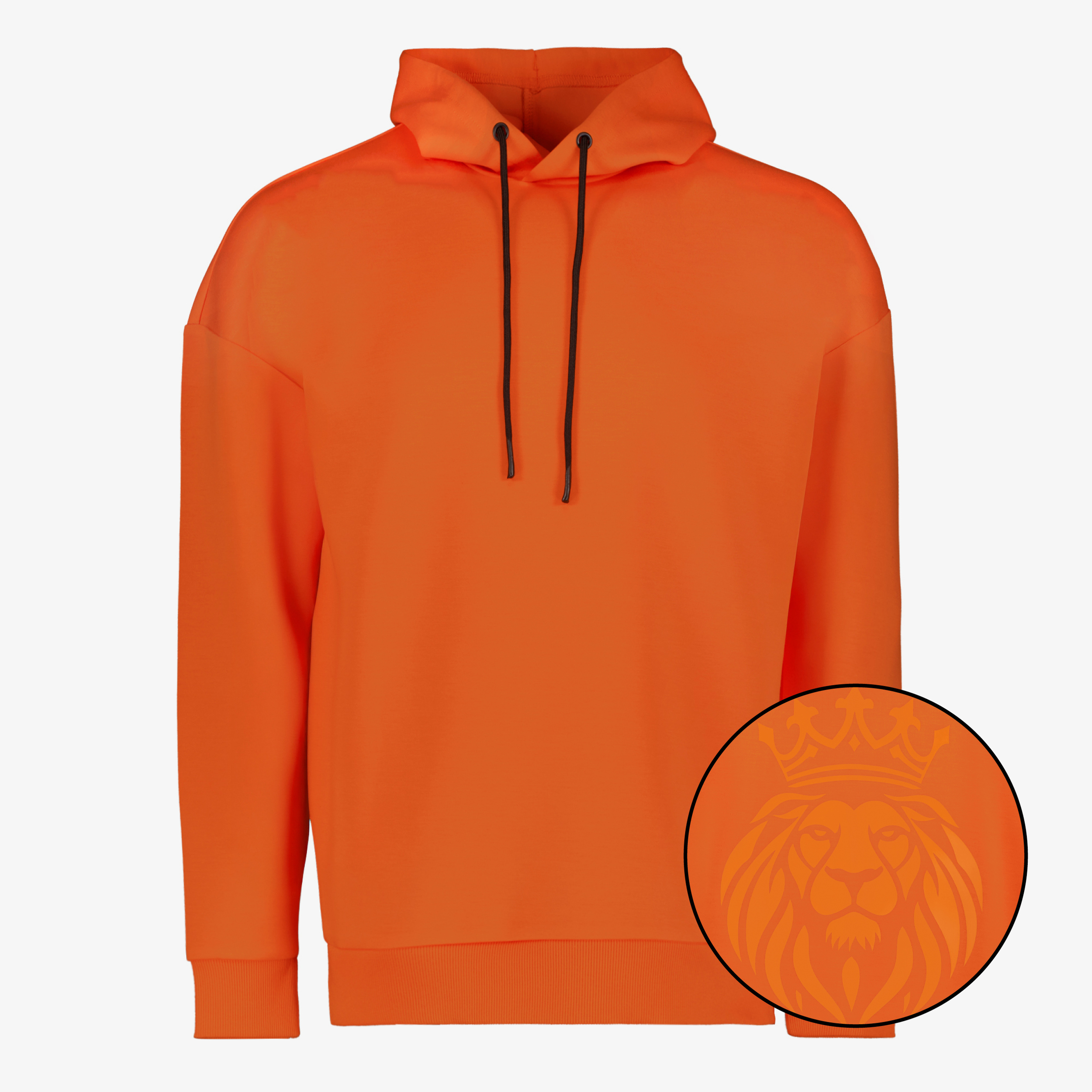 Osaga heren hoodie met backprint oranje truien & vesten