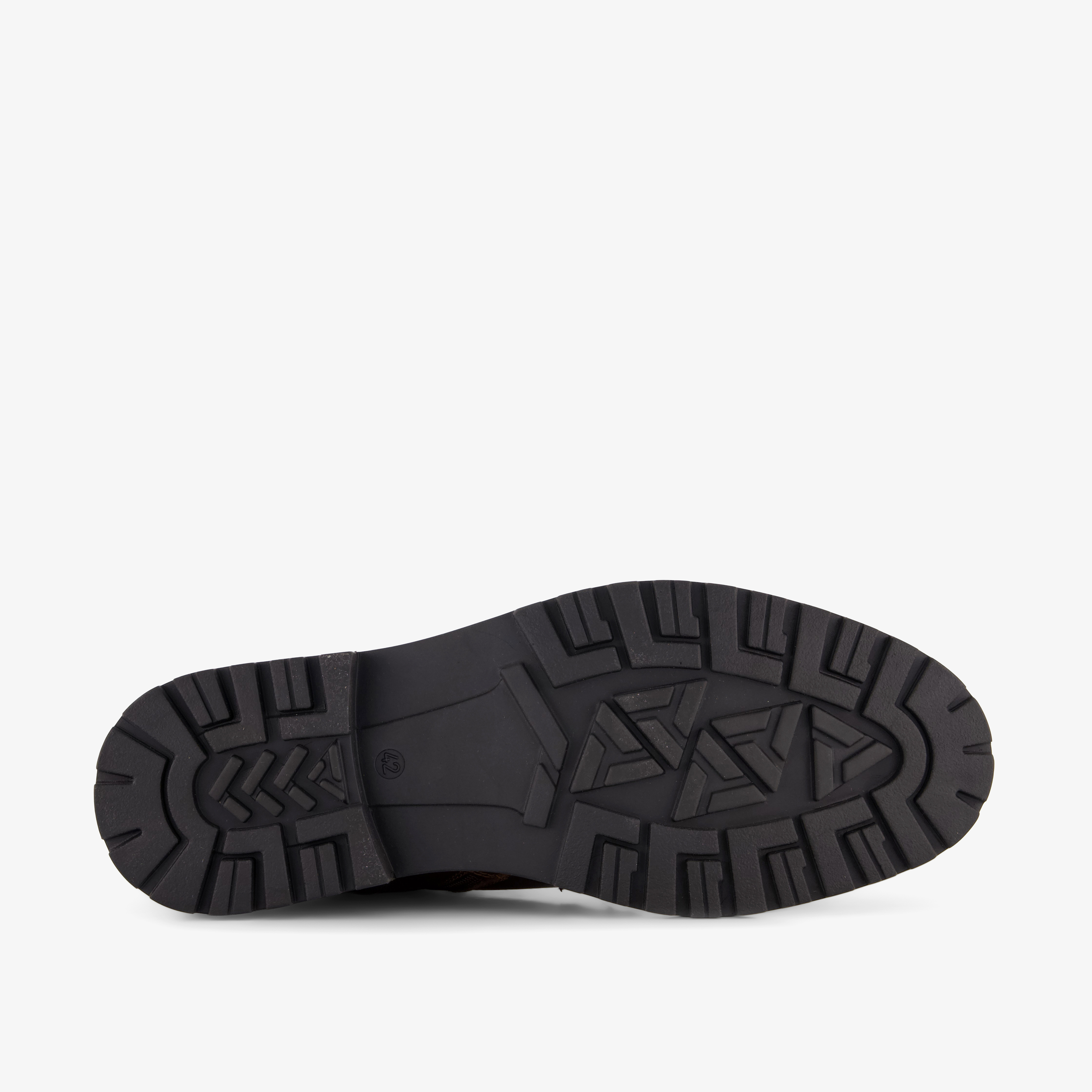 Output leren heren veterboots bruin – foto 3