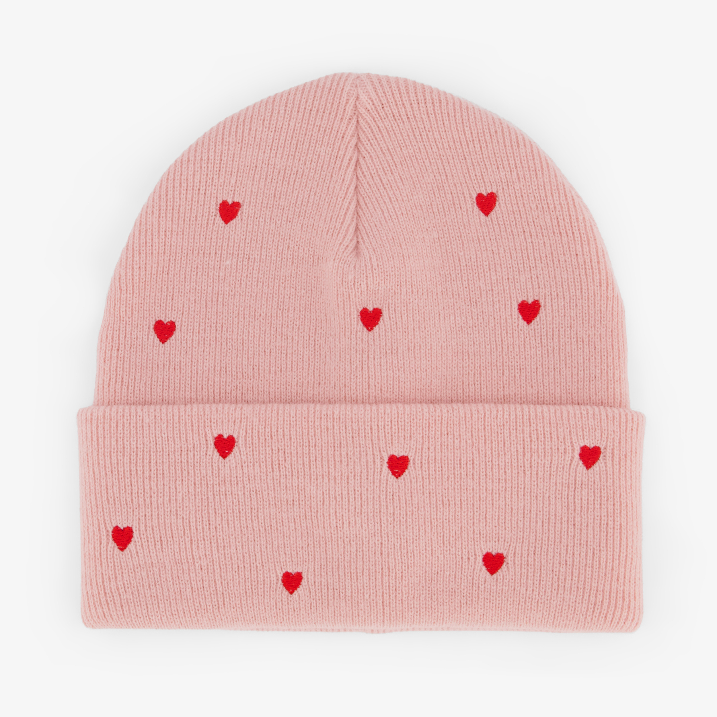 Meisjes muts met hartjes roze sjaals, mutsen & handschoenen
