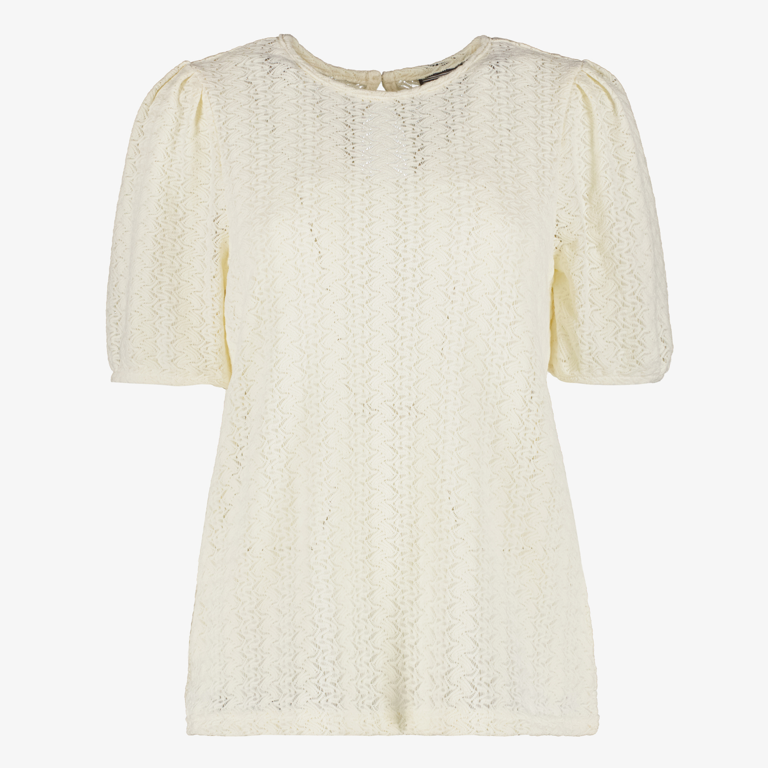 TwoDay kanten dames top lichtbeige t-shirts & tops
