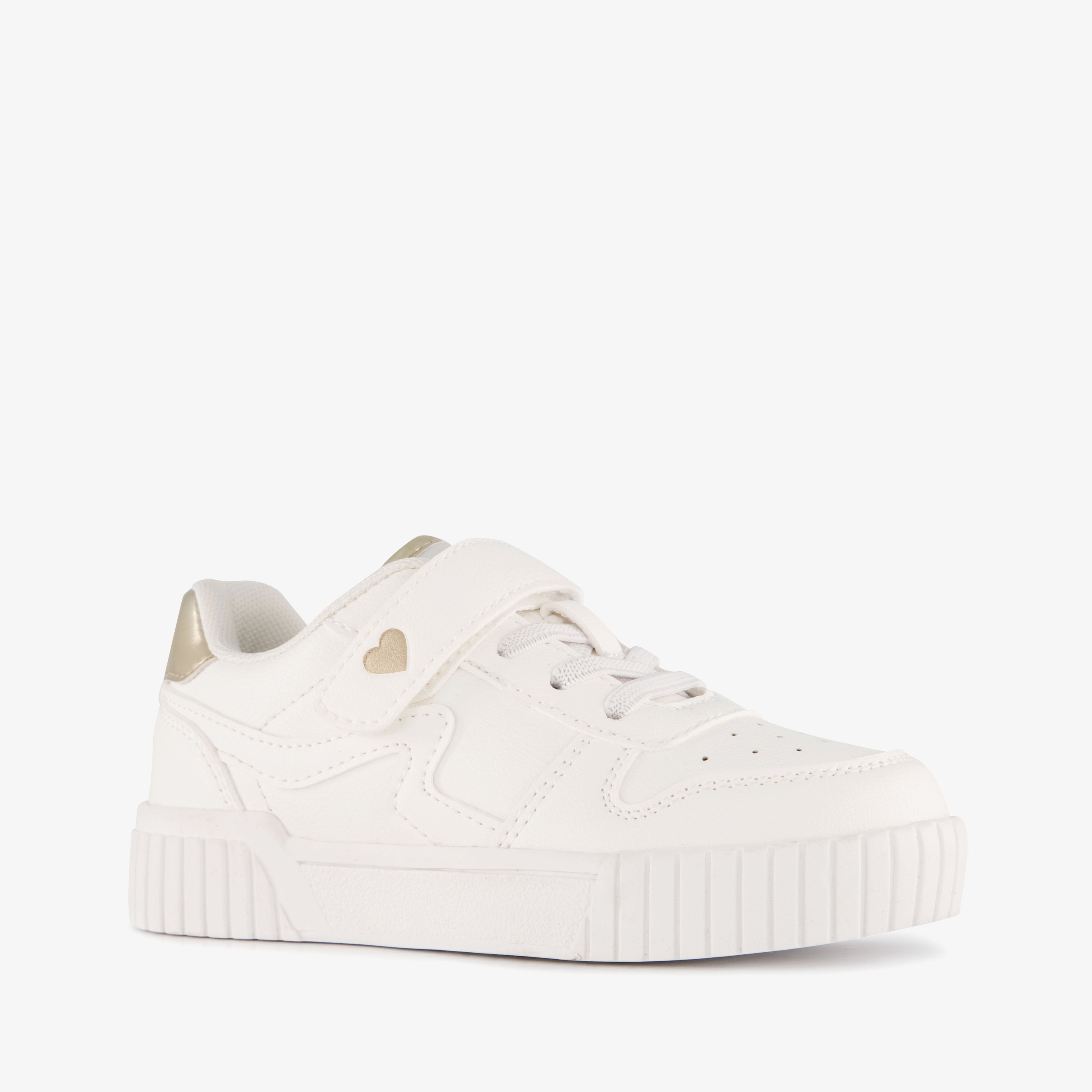 Blue Box meisjes sneakers wit metallic goud