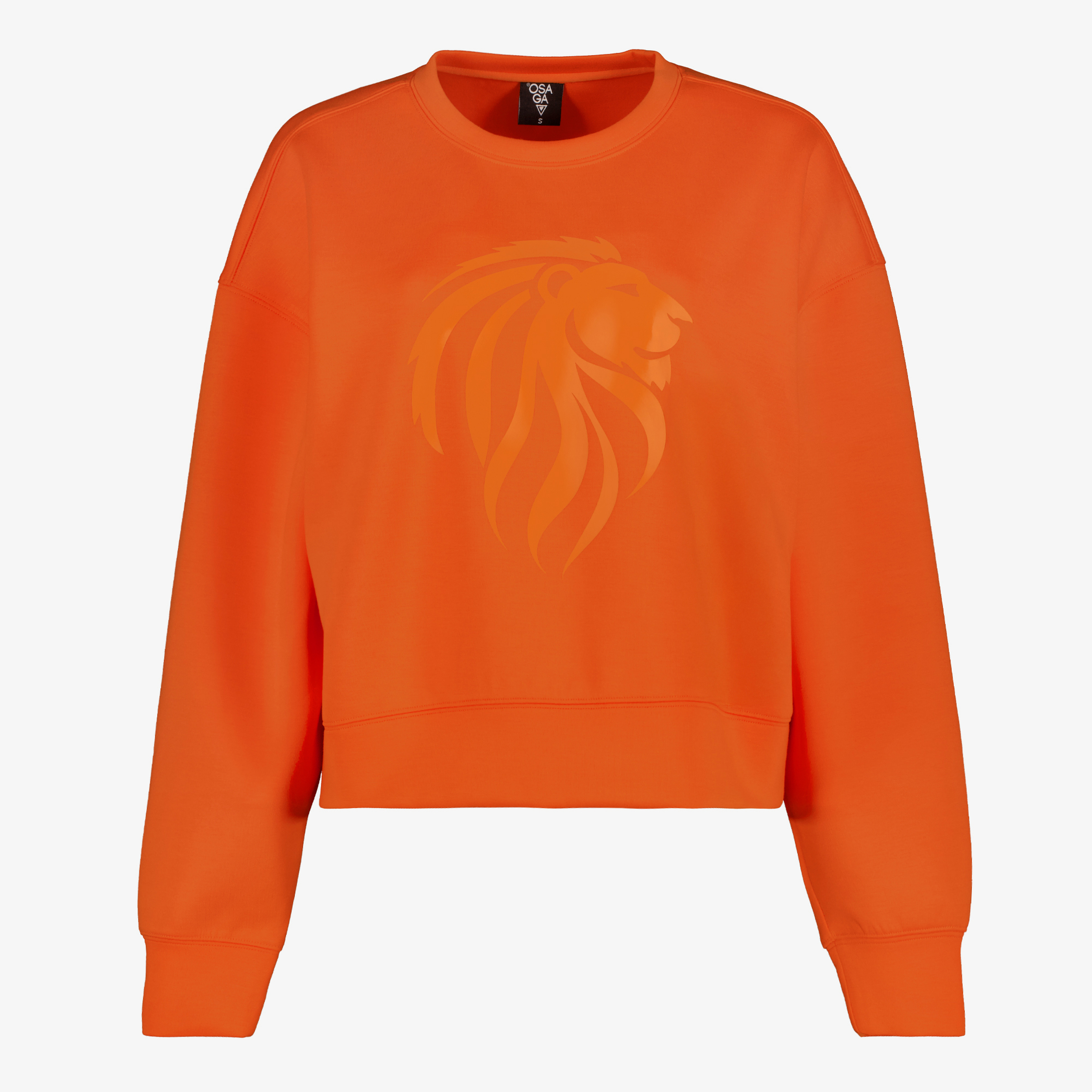 Osaga Cropped dames sport sweater oranje truien & vesten