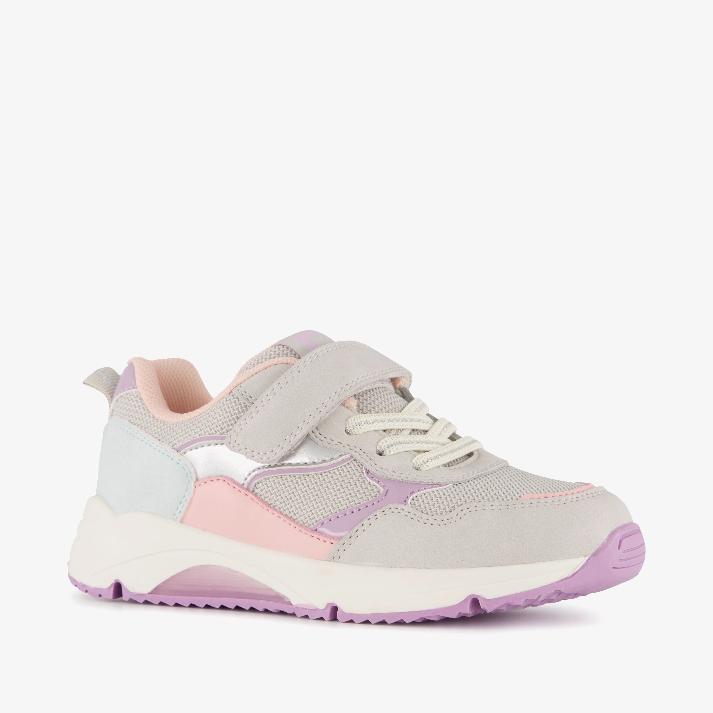 Blue Box meisjes sneakers grijs pastel