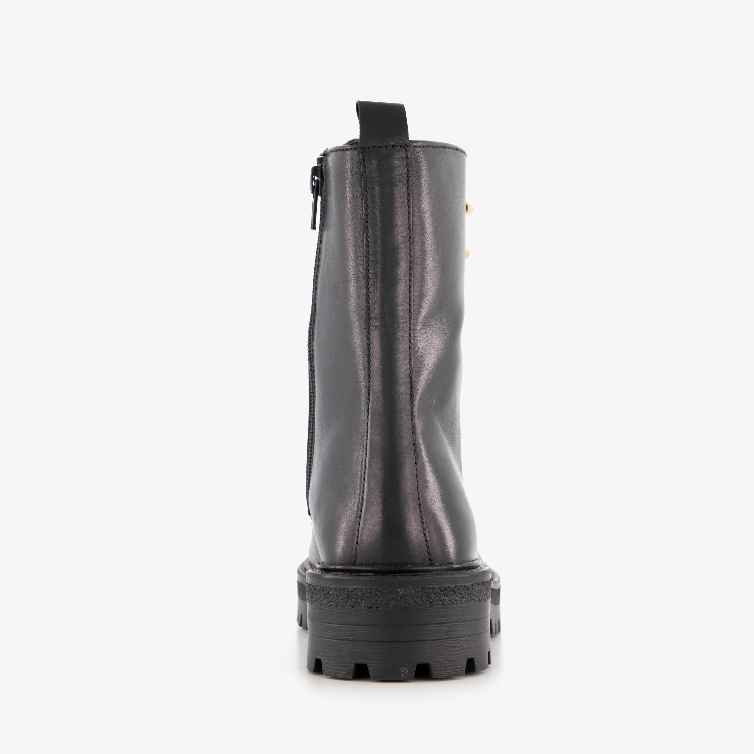 Harper leren dames veterboots zwart – foto 2