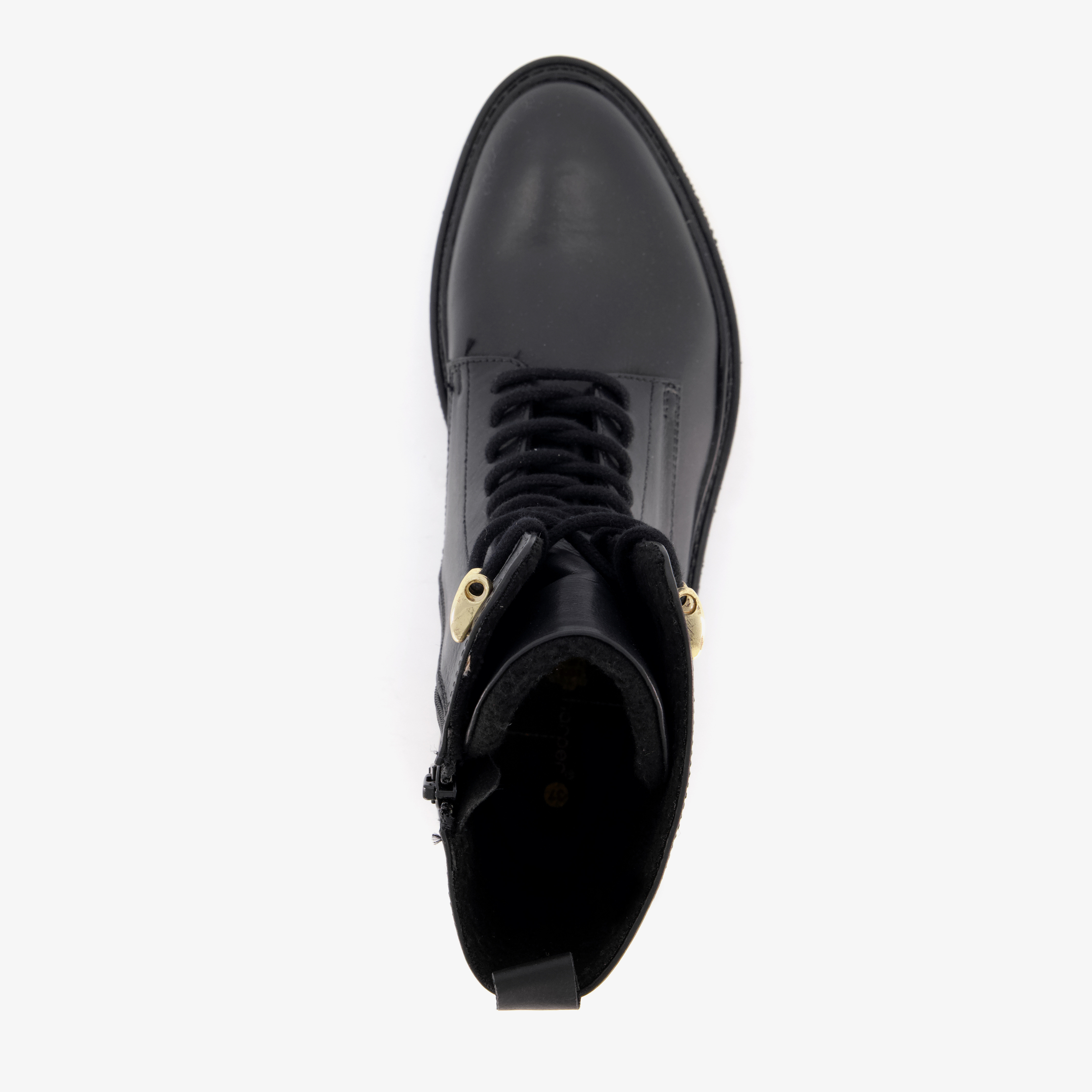 Harper leren dames veterboots zwart – foto 4