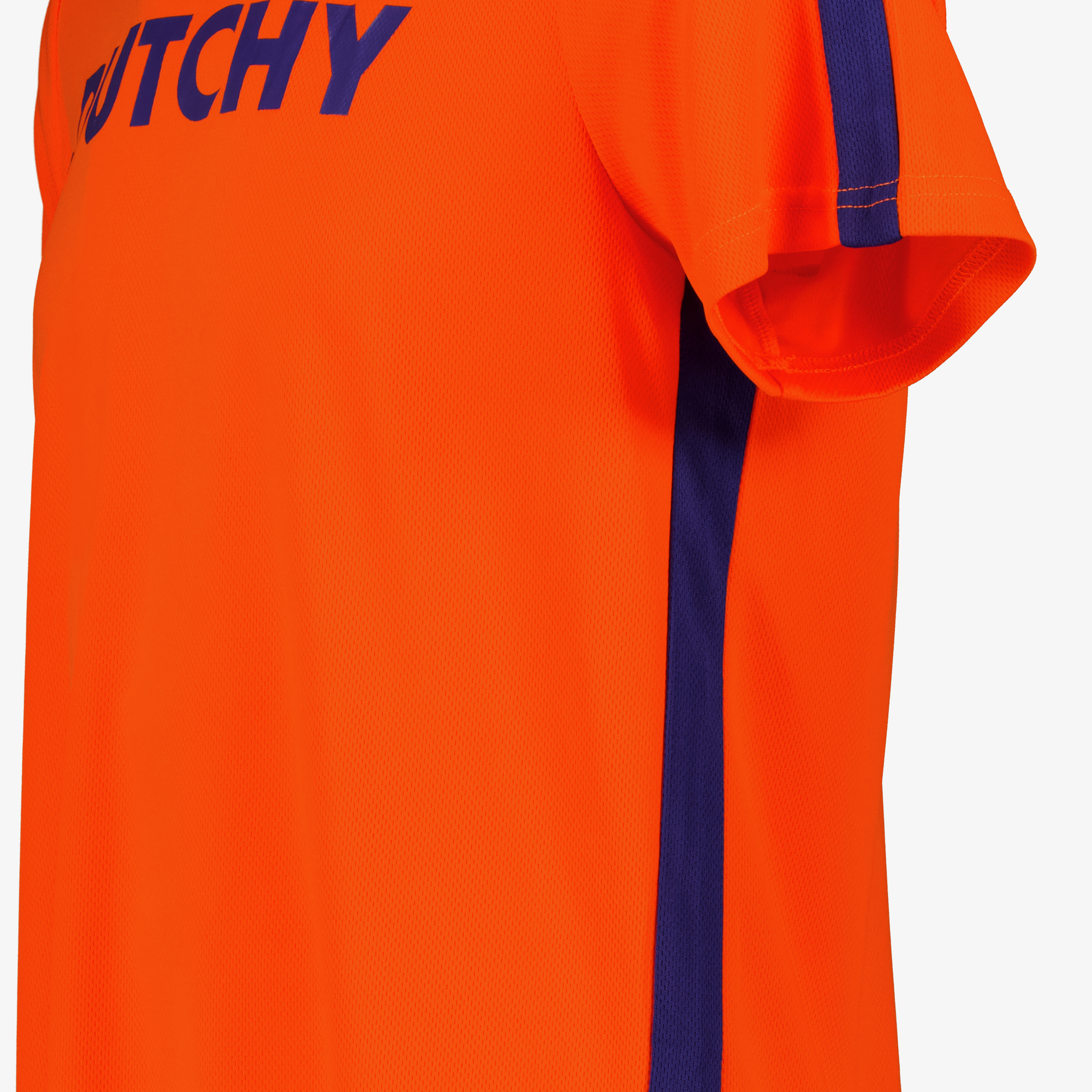 Dutchy heren voetbal T-shirt oranje blauw sport & spel – foto 2