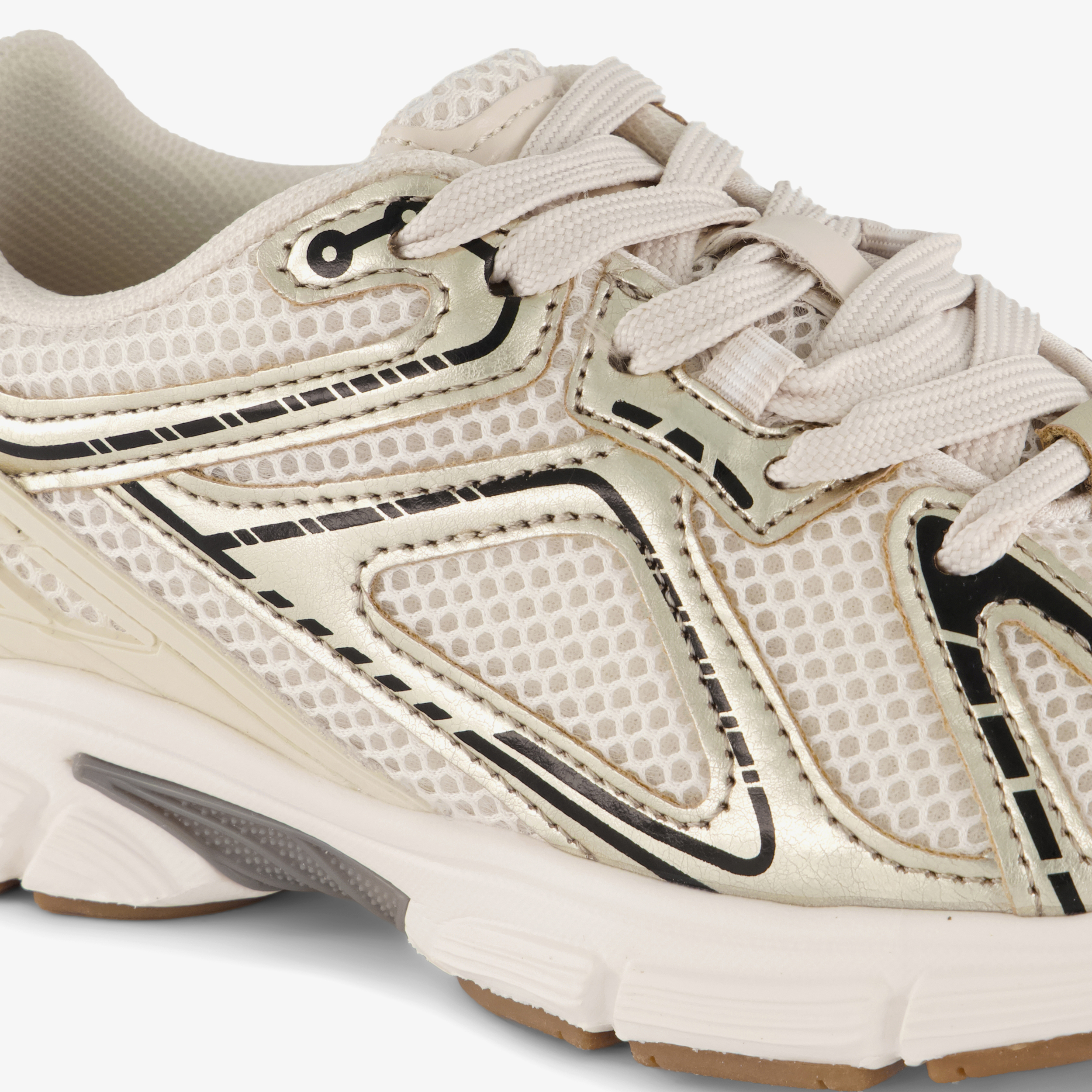Blue Box meisjes sneakers wit goud – foto 5