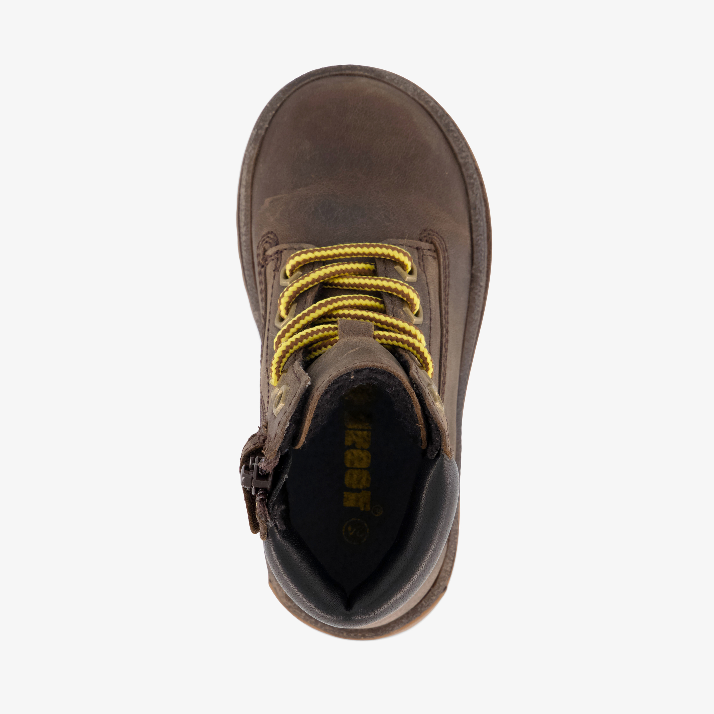 Groot jongens leren veterboots bruin – foto 4