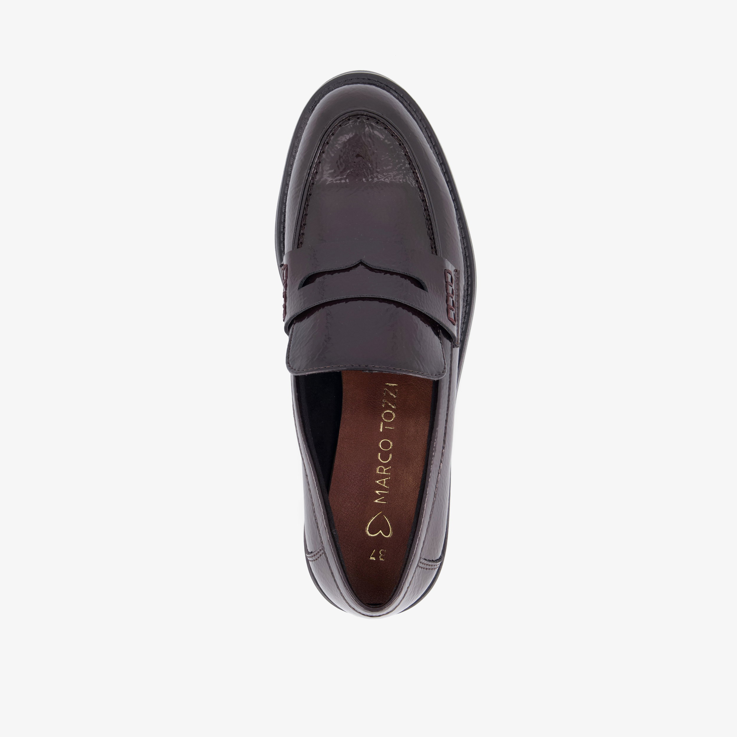 Marco Tozzi dames loafers bruin instappers – foto 4