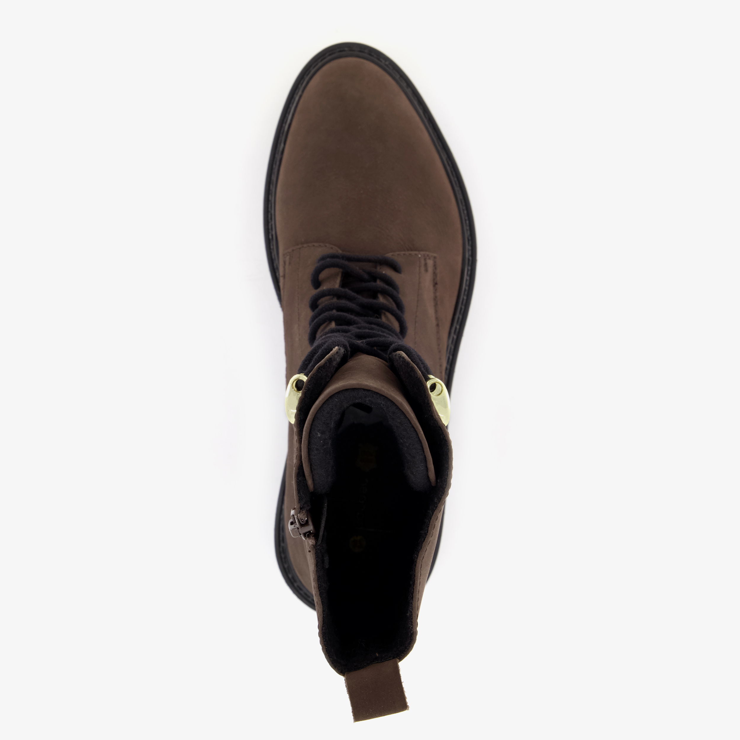 Harper leren dames veterboots bruin – foto 4