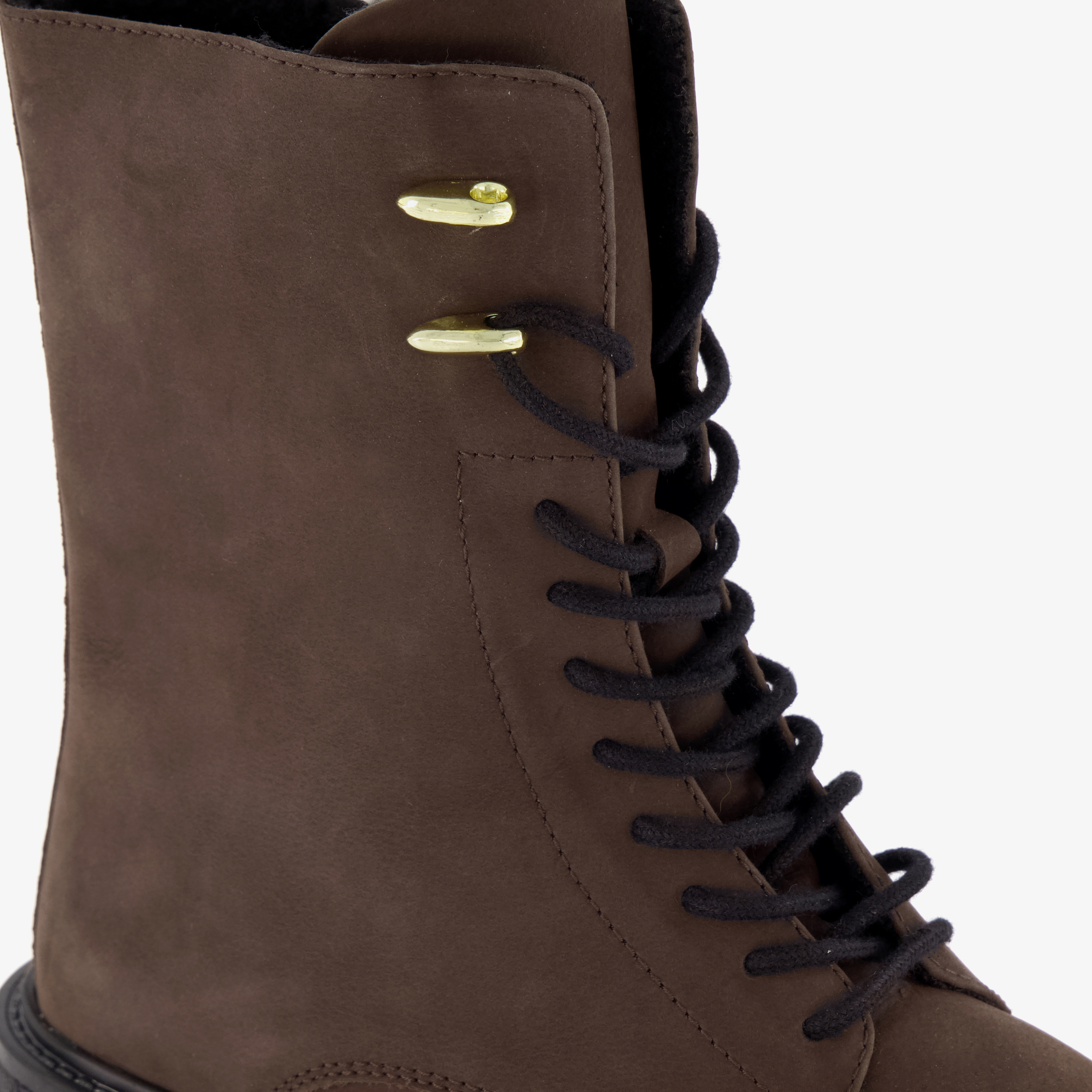 Harper leren dames veterboots bruin – foto 5