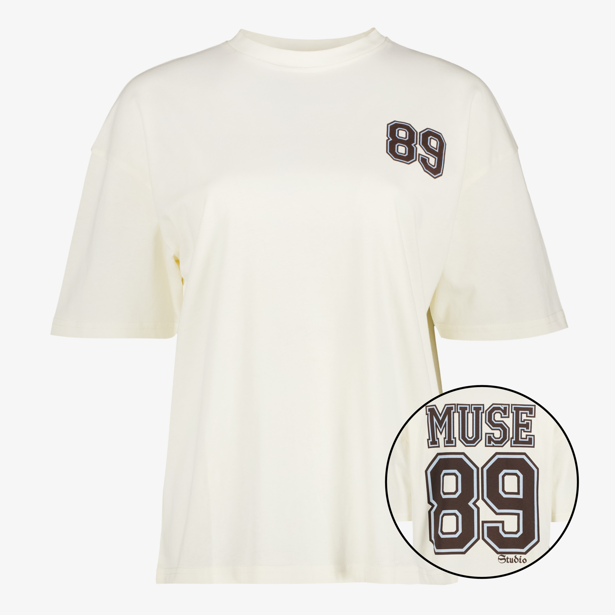 TwoDay dames T-shirt met backprint wit t-shirts & tops