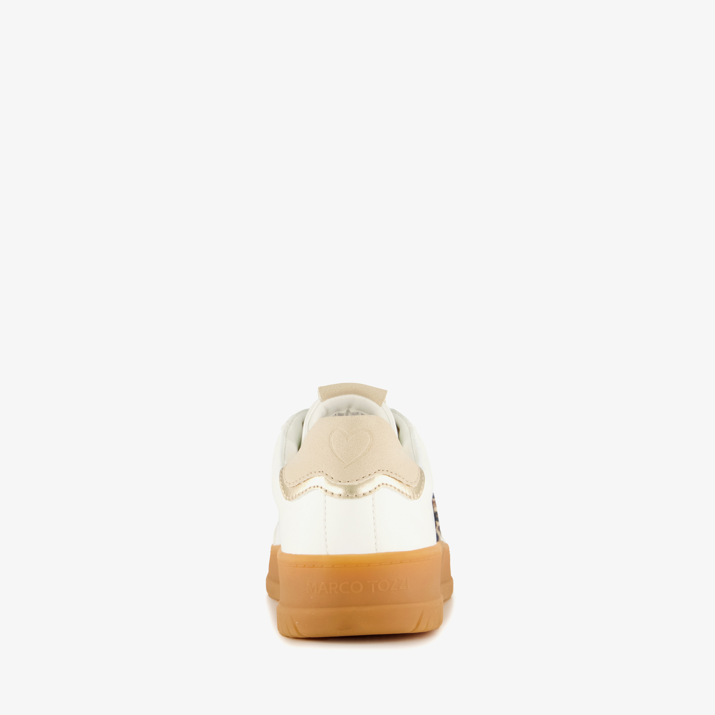 Marco Tozzi dames sneakers met luipaardprint wit – foto 2