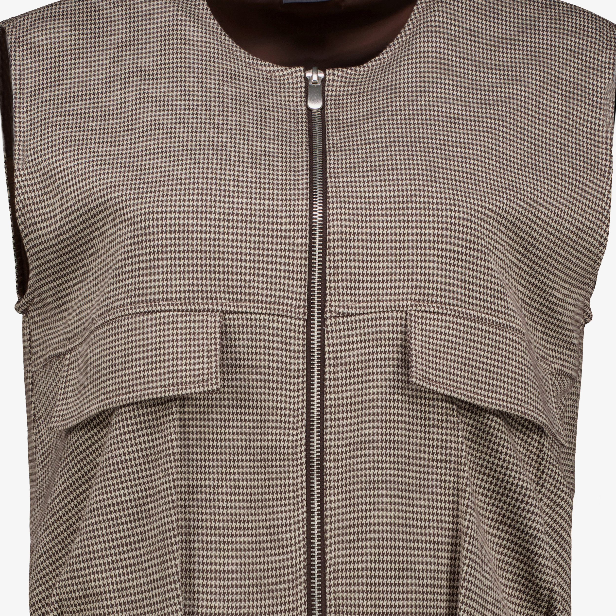 TwoDay dames gilet met print beige bruin – foto 2