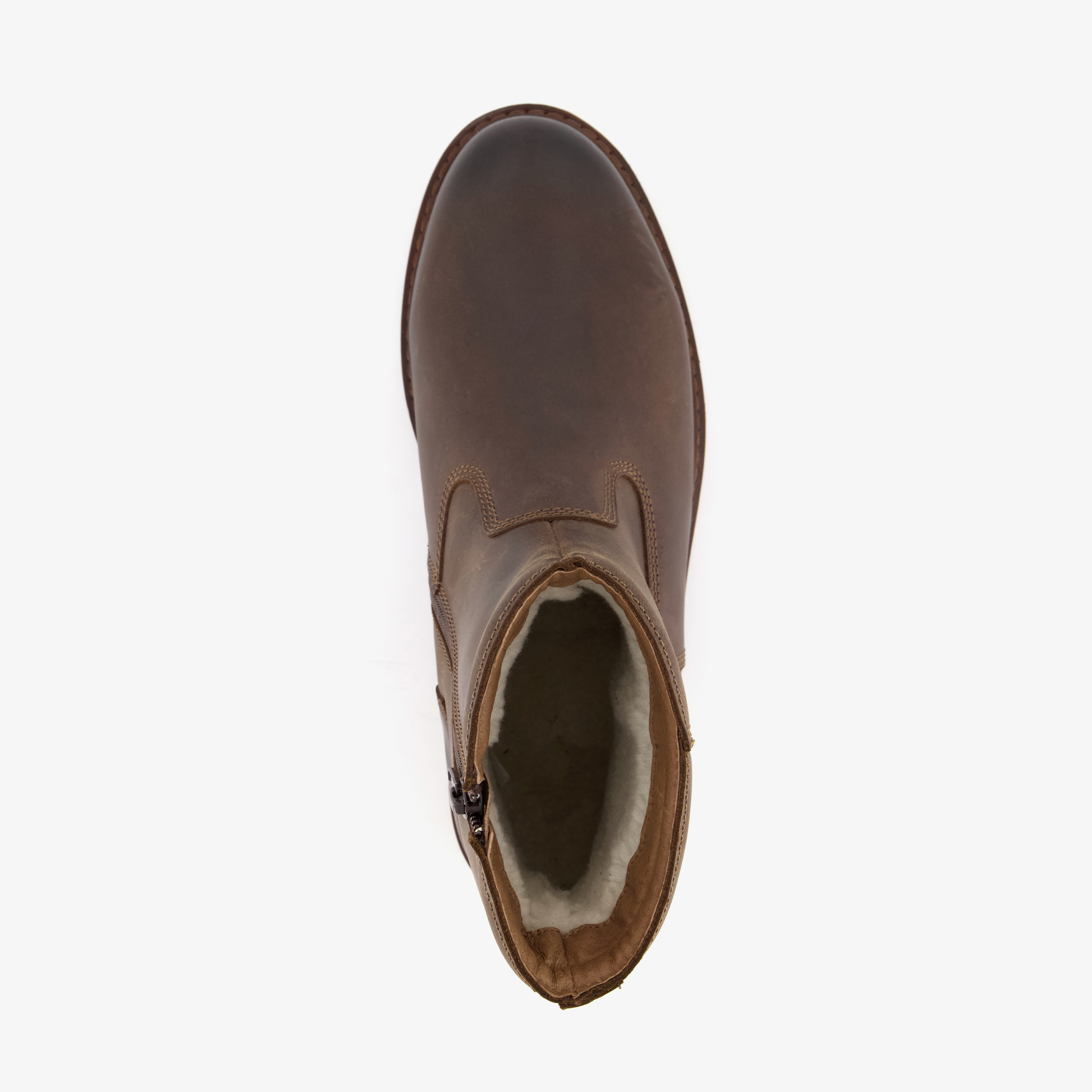 Output leren heren boots bruin – foto 4