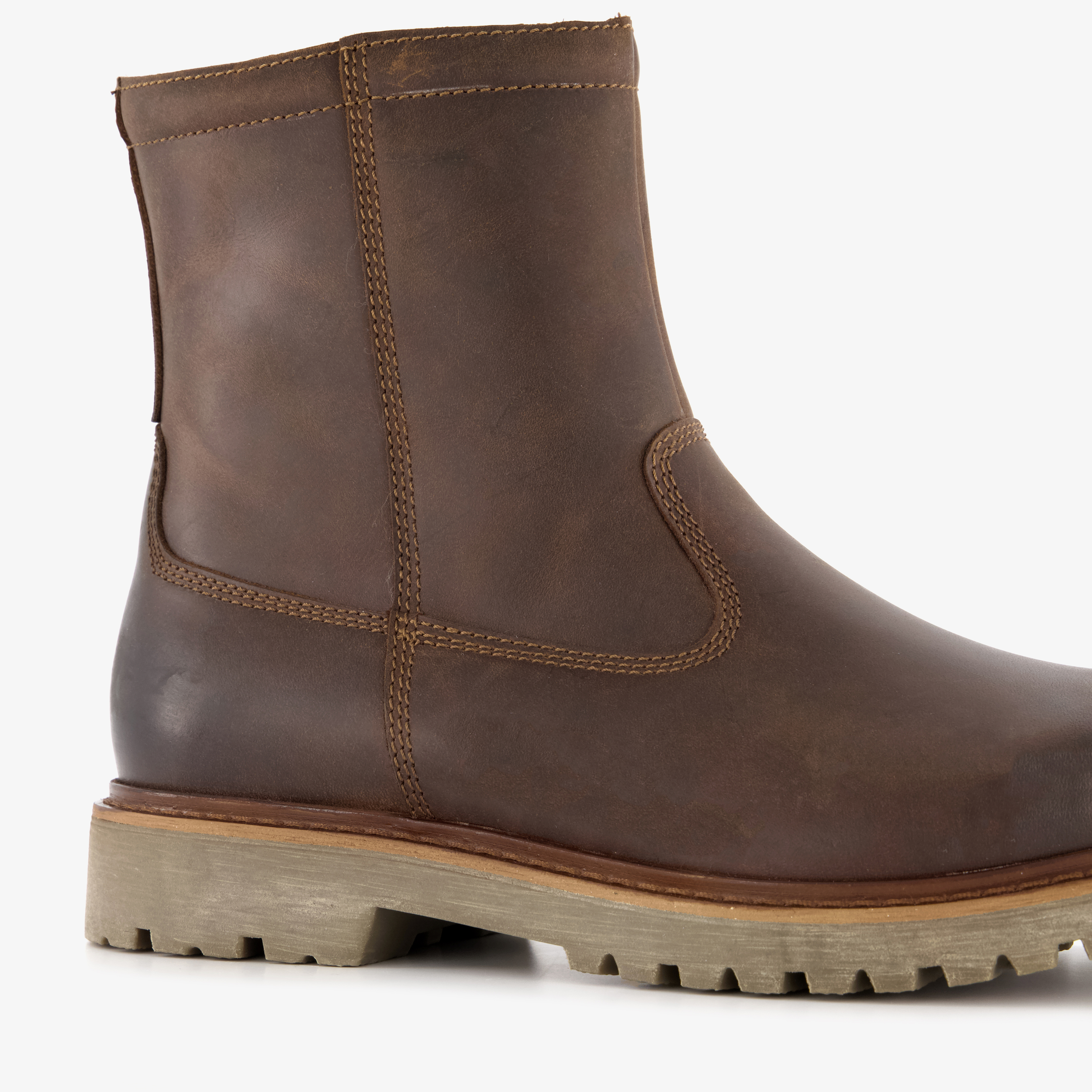Output leren heren boots bruin – foto 5