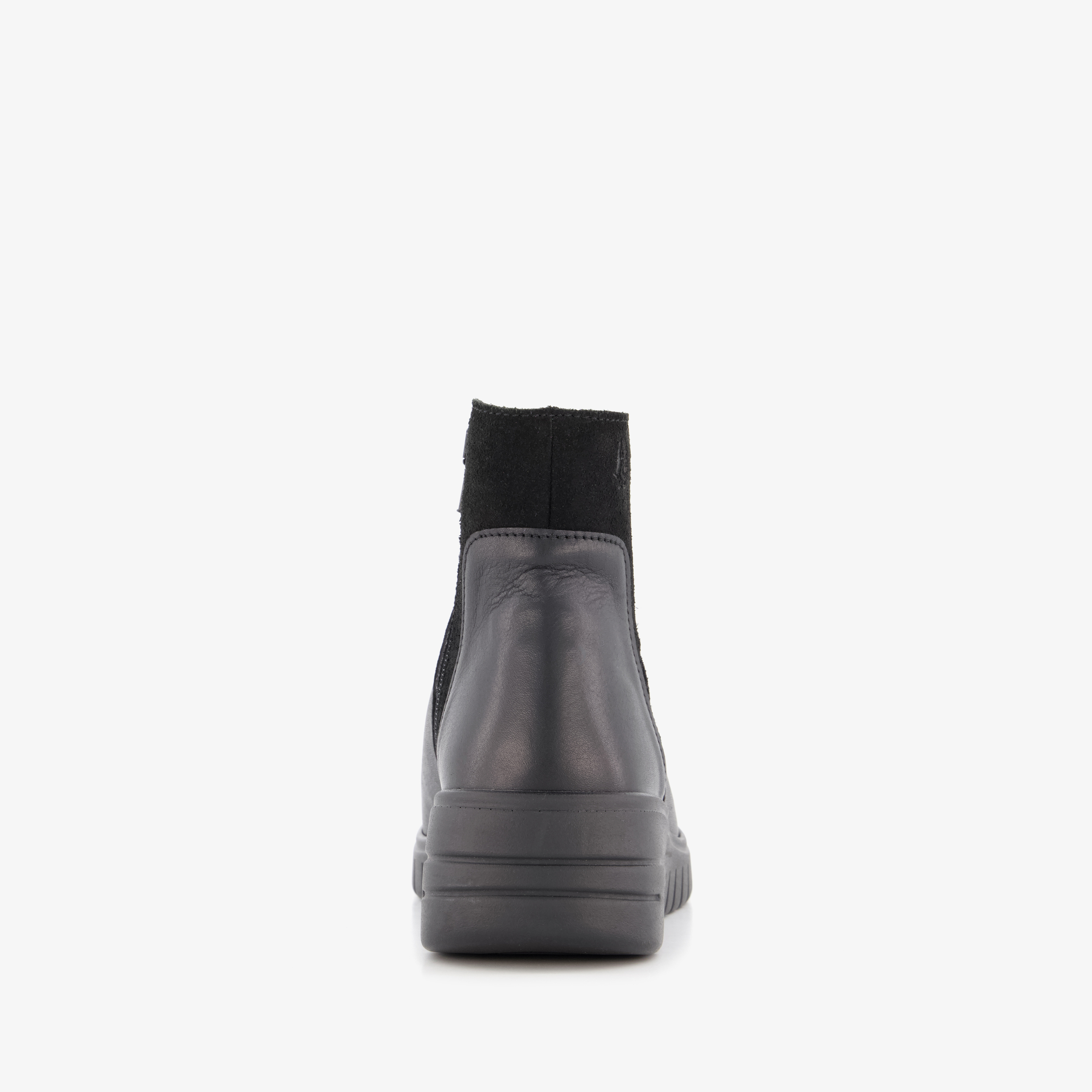 Hush Puppies leren dames enkellaarsjes zwart – foto 2