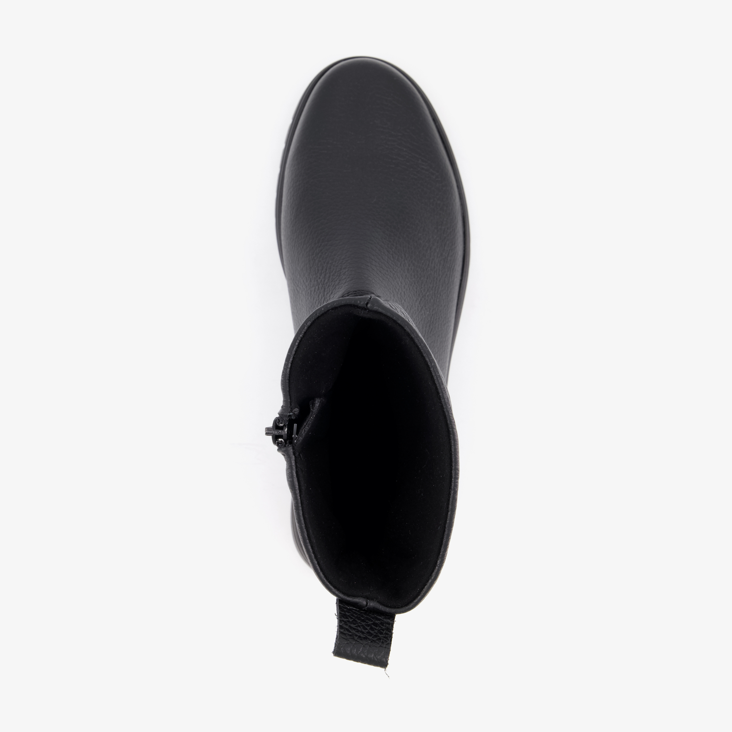 Hush Puppies leren dames enkellaarsjes zwart – foto 4