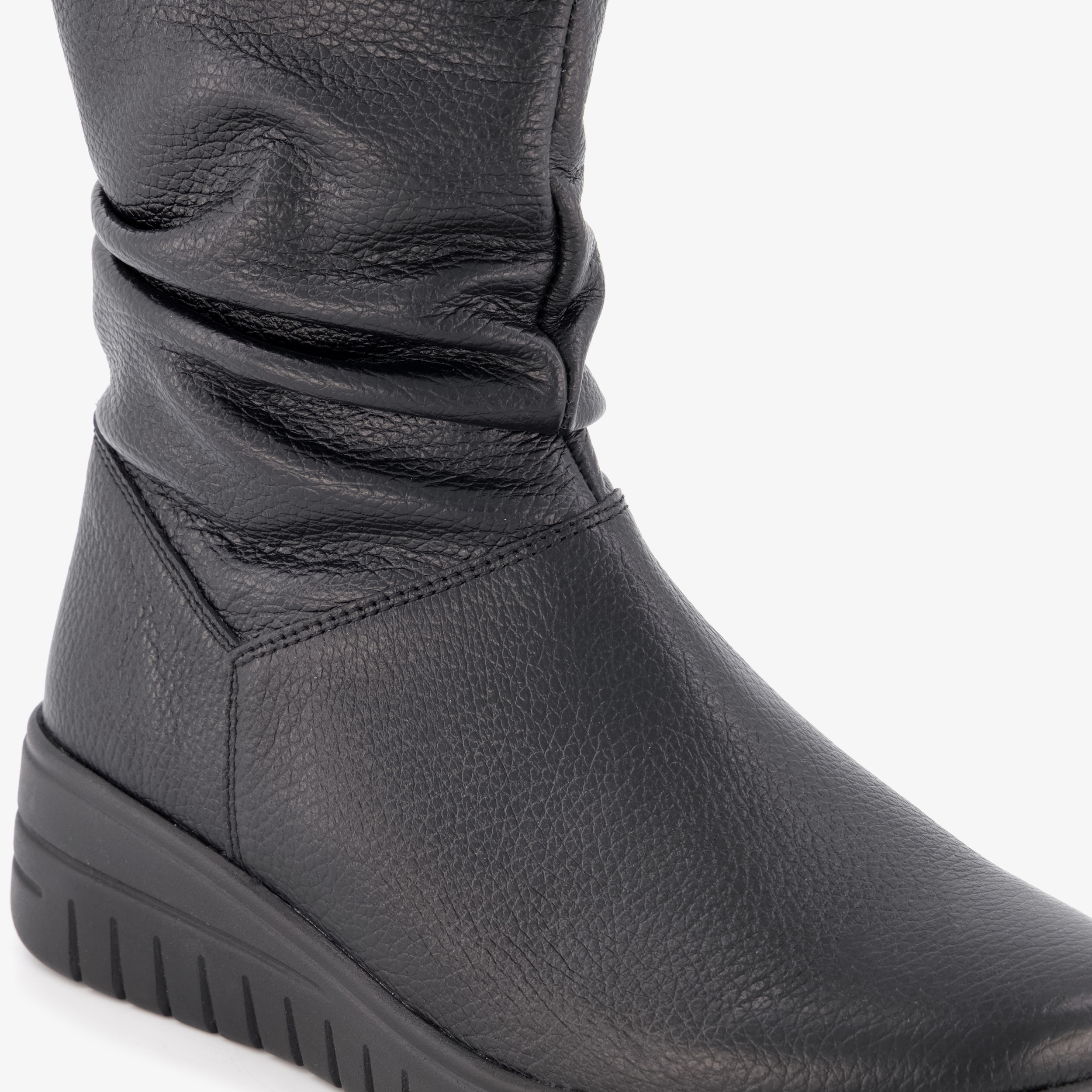 Hush Puppies leren dames enkellaarsjes zwart – foto 5