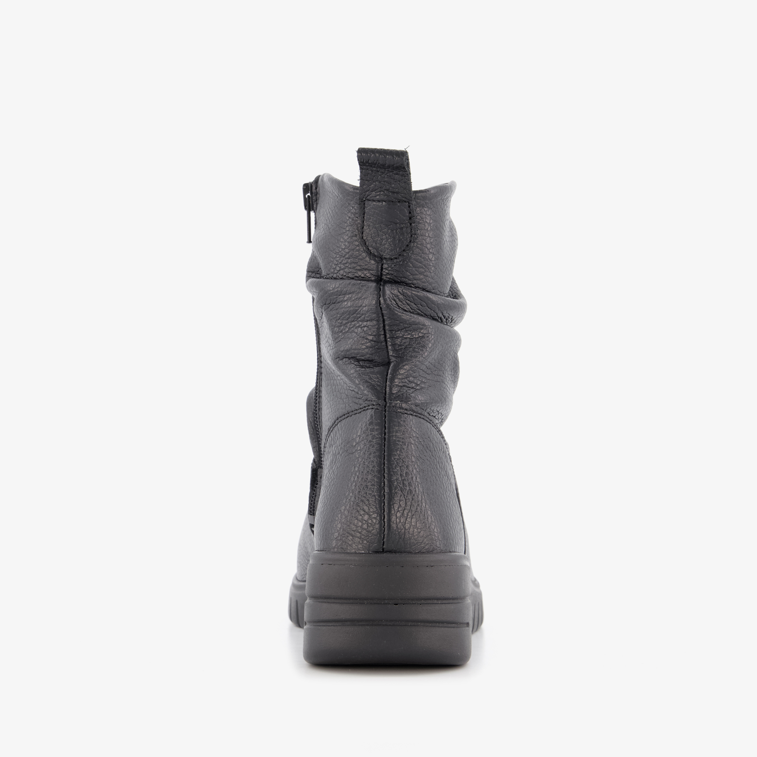 Hush Puppies leren dames enkellaarsjes zwart – foto 2